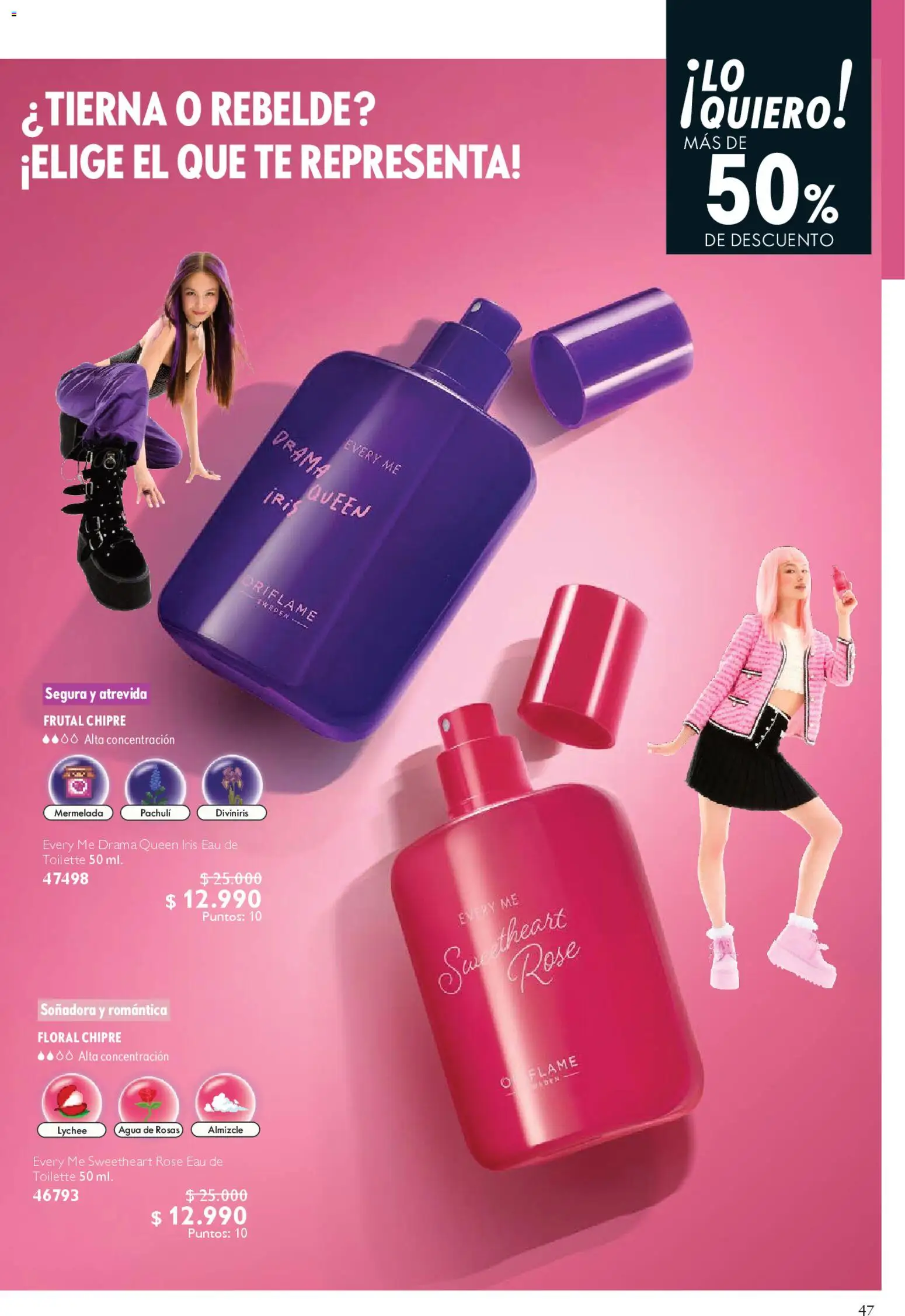 Oriflame ofertas  │ válido desde el 28.03.2026 | Página: 47 | Productos: Agua, Mermelada, Eau de toilette, Té