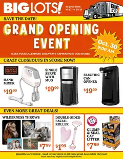 Preview of Big Lots weekly ads valid from 23.10.2025