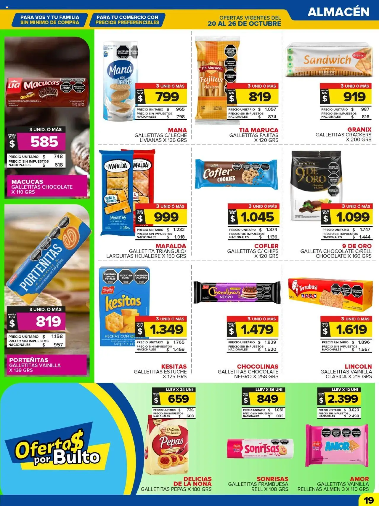 Carrefour Maxi catálogo │ válido desde el 20.10.2025 | Página: 19 | Productos: Galletitas, Leche, Estuche, Chocolate