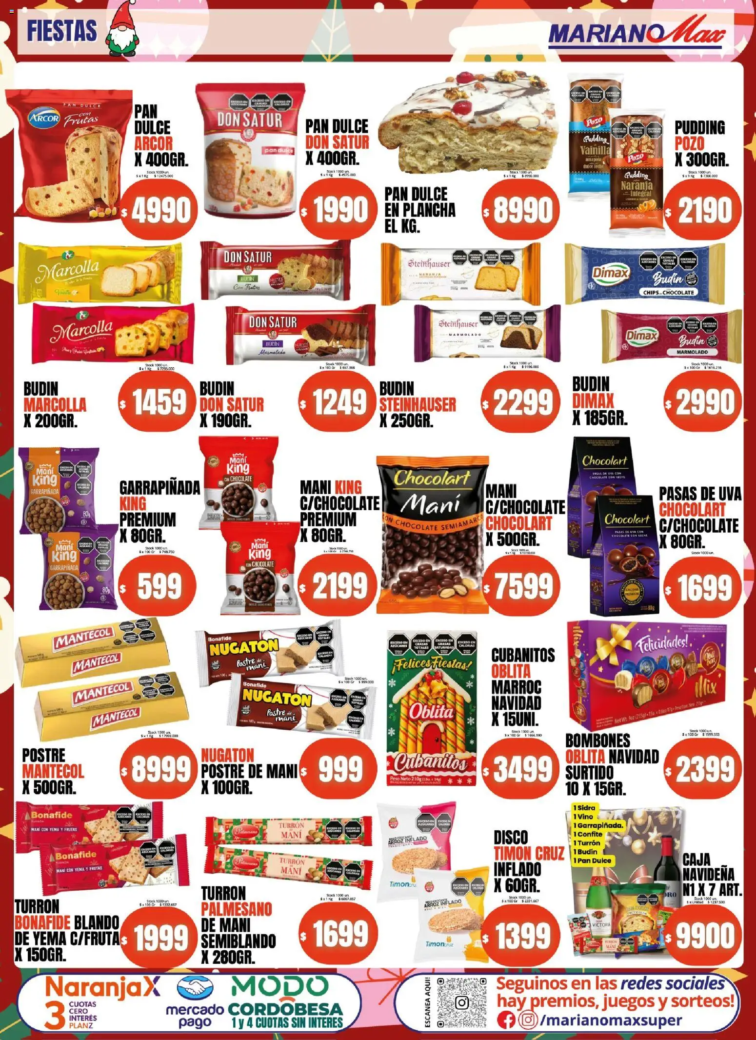 Mariano Max catálogo │ válido desde el 16.12.2025 | Página: 4 | Productos: Budín, Leche, Chocolate, Arroz