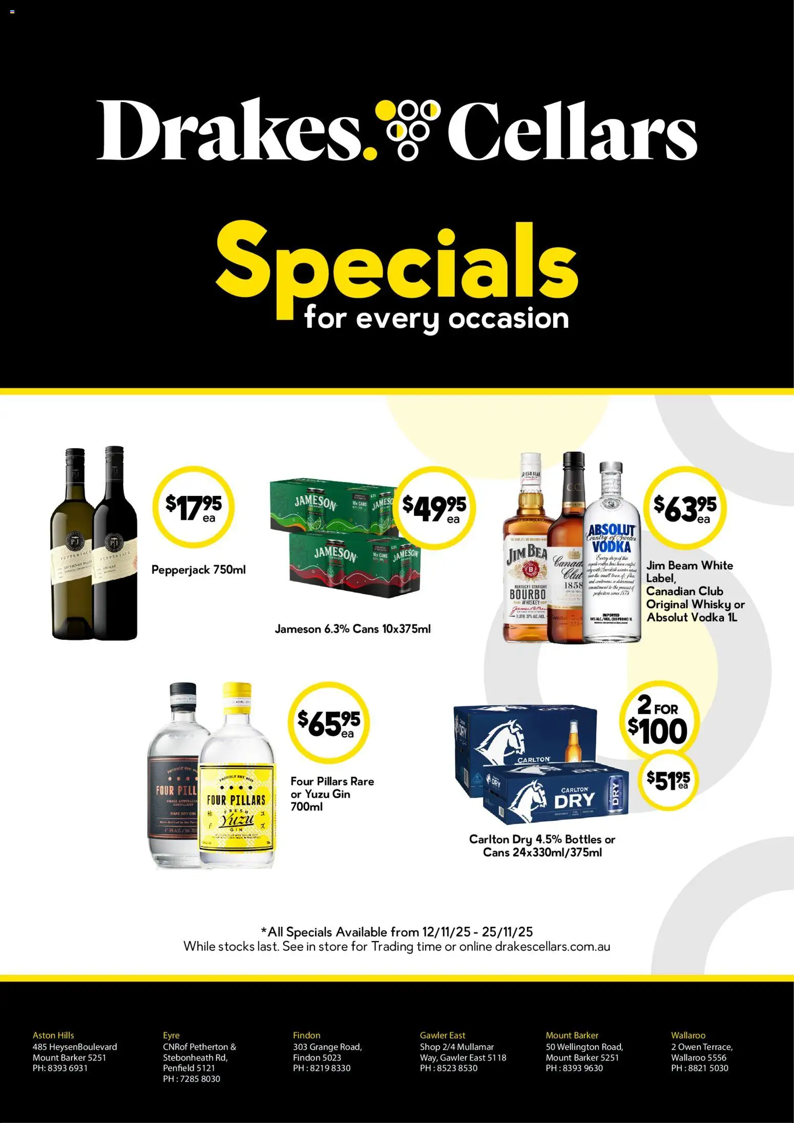 Drakes catalogue - valid from 12.11.2025 | Page: 1 | Products: Gin, Vodka, Whiskey