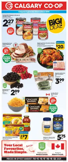 Preview of Calgary Co-op weekly flyer / circulaire from shop Calgary Co-op valid from 14.08.2025