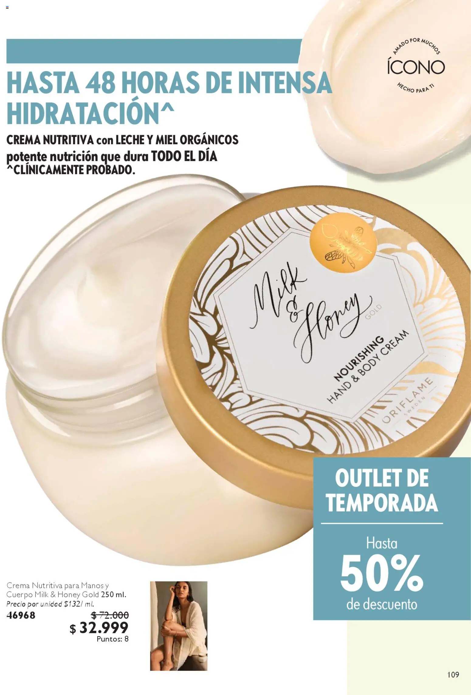 Oriflame revista - valida desde el 27.12.2025 | Página: 109 | Productos: Crema, Body, Leche