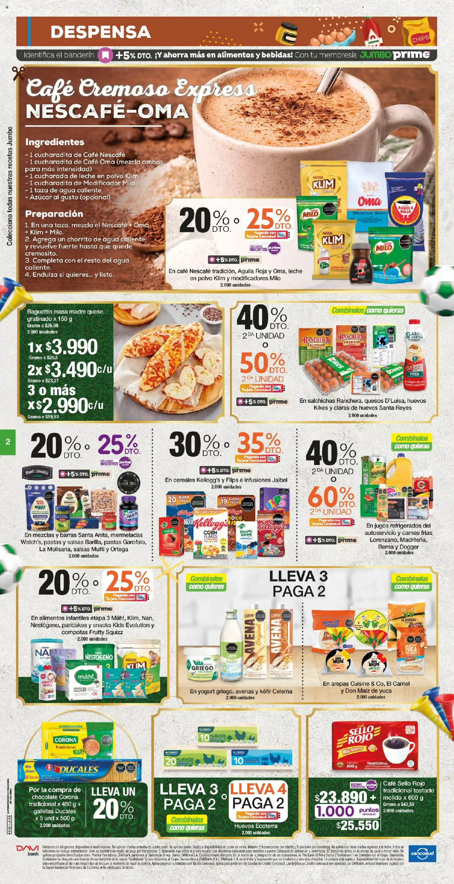 Jumbo revista - valida desde el 27.02.2026 | Página: 2 | Productos: Galletas, Avena, Sobre, Taza