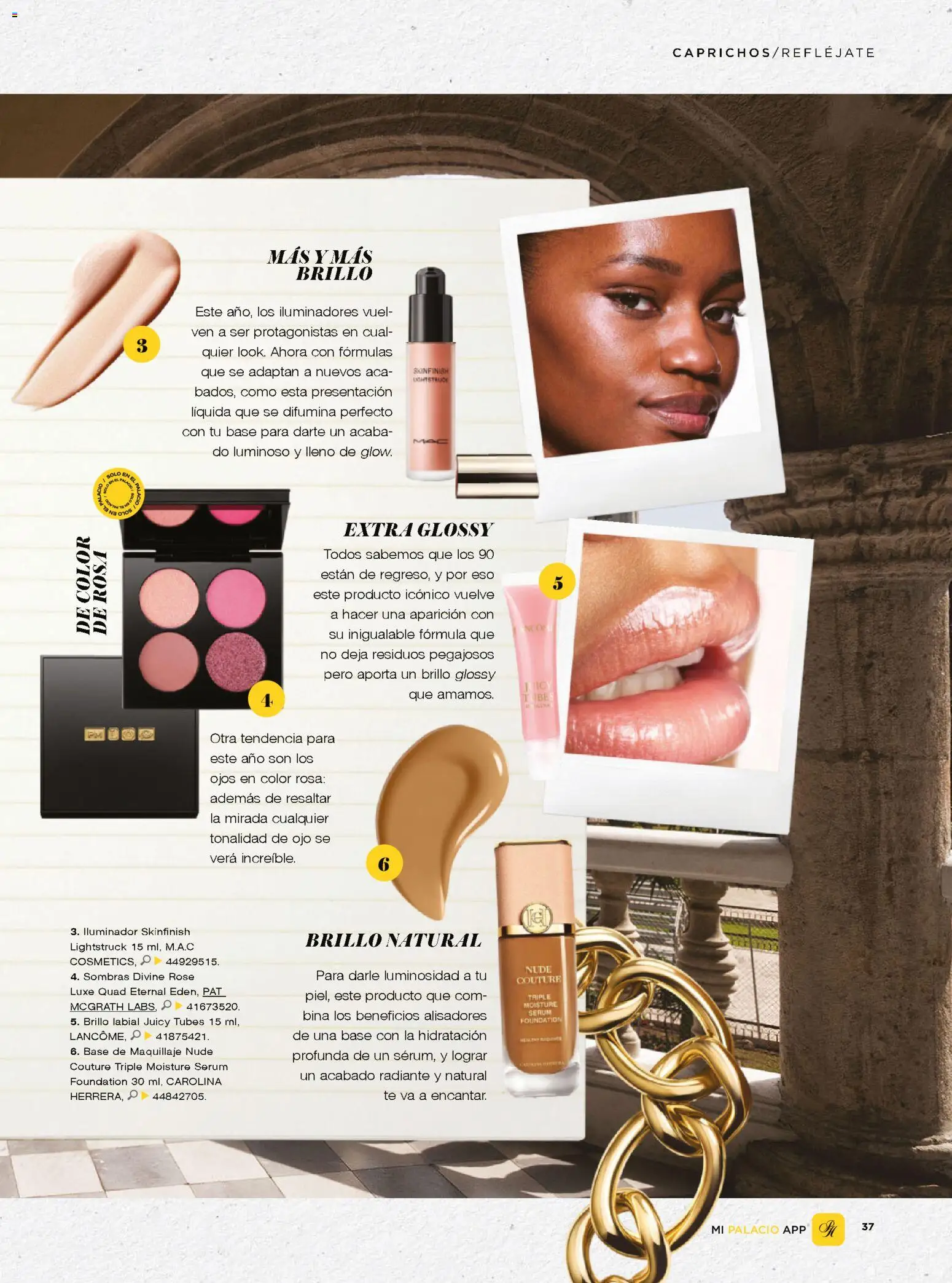 Nuevas ofertas de Palacio De Hierro válidas en toda la República Mexicana desde el 26.12.2025. ¡Encuentra las mejores ofertas en Palacio De Hierro catálogo! | Página: 39 | Productos: Base de maquillaje, Serum, Brillo, Maquillaje