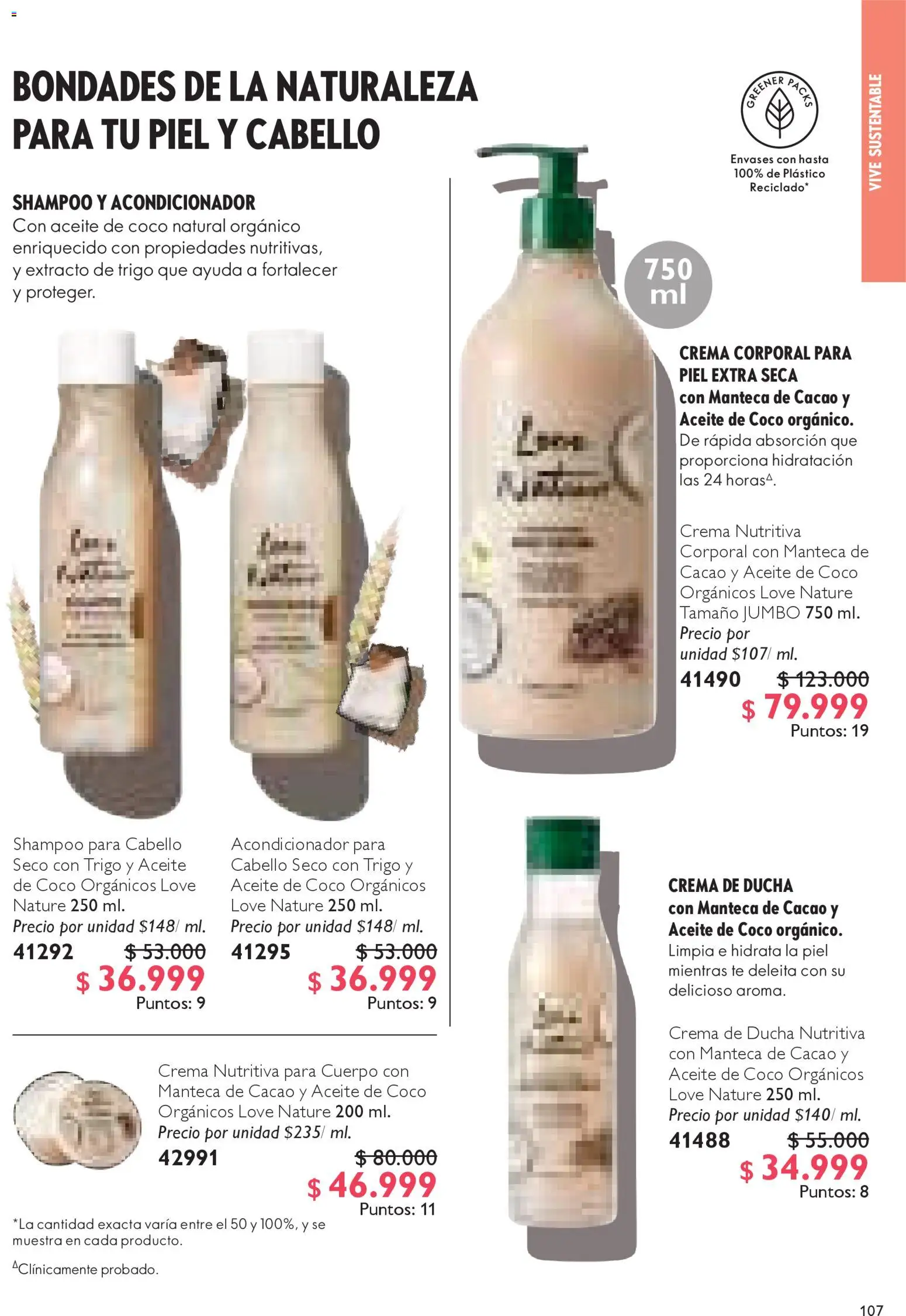 Oriflame revista - valida desde el 15.11.2025 | Página: 107 | Productos: Té, Ducha, Coco, Acondicionador