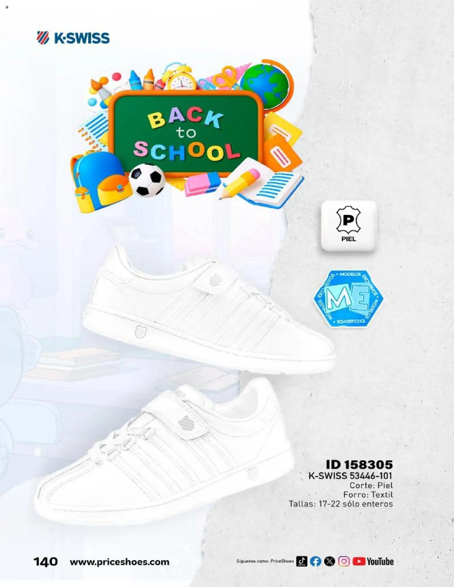 Nuevas ofertas de Price Shoes válidas en toda la República Mexicana desde el 01.09.2025. ¡Encuentra las mejores ofertas en Price Shoes catálogo Escolar! | Página: 140