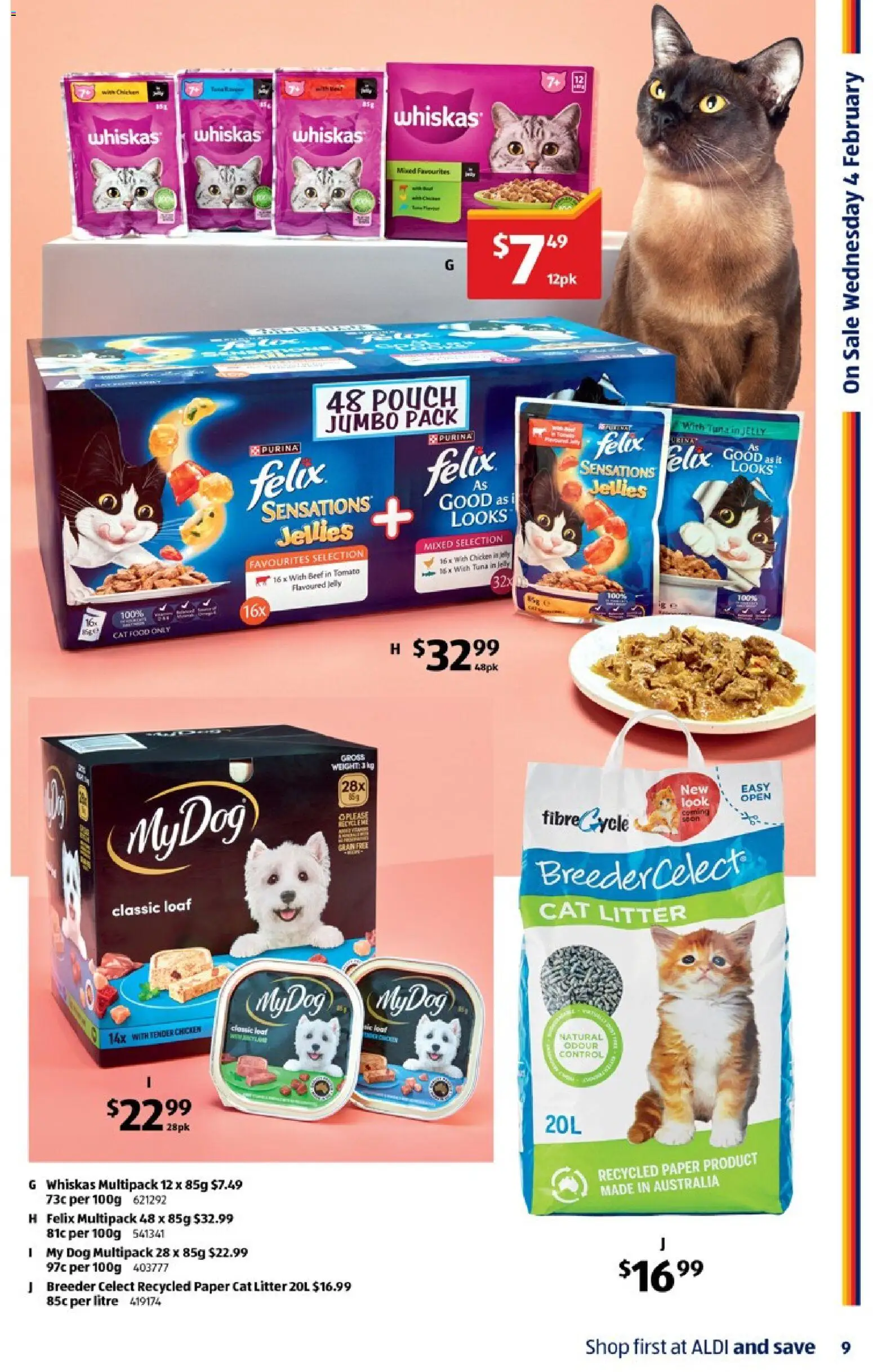 Aldi catalogue - valid from 04.02.2026 | Page: 9 | Products: Chicken, Beef, Meat, Tuna