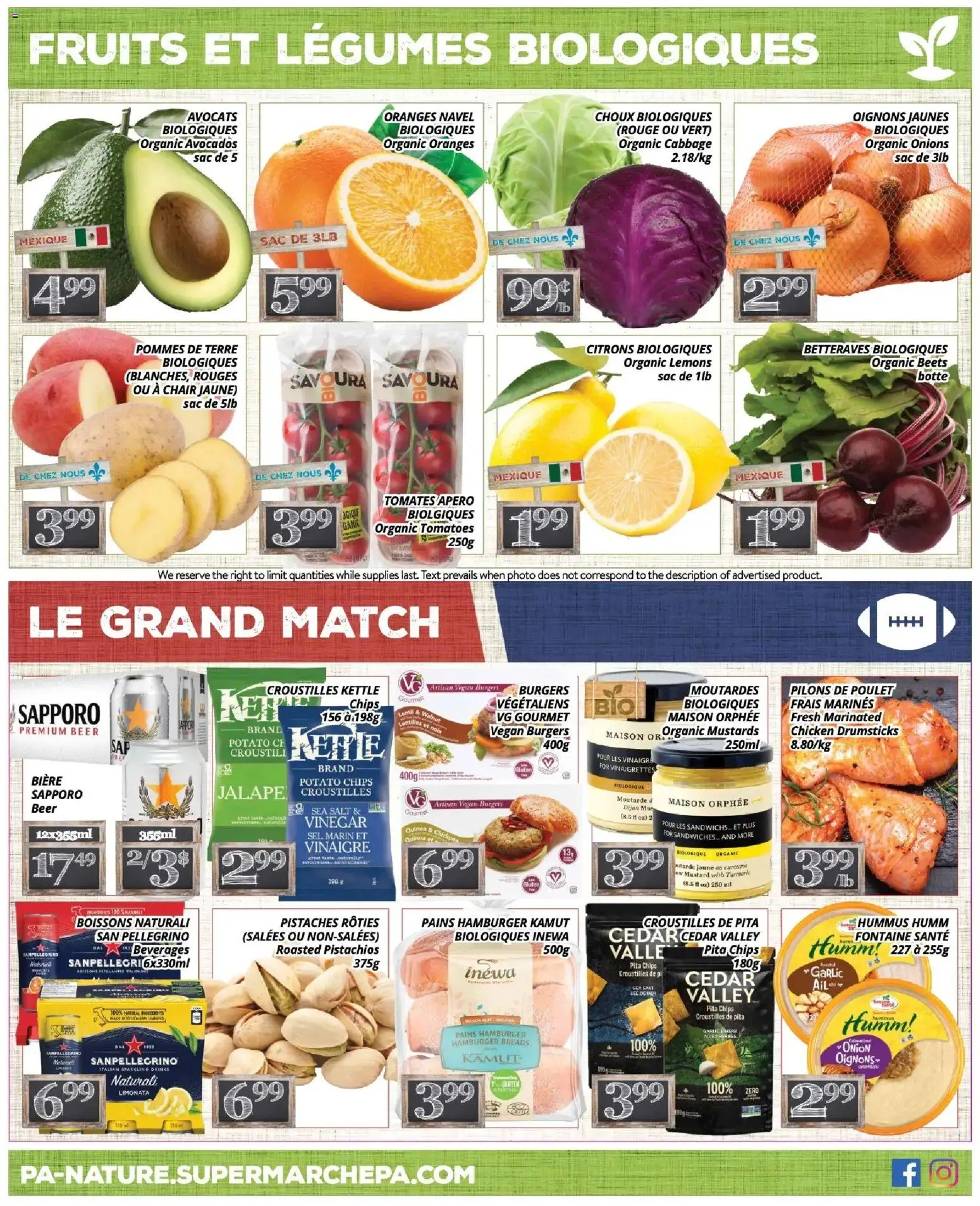Pa Supermarché flyer valid from 02.02.2026 | Page: 4 | Products: Chips, Chicken, Oranges, Tomatoes