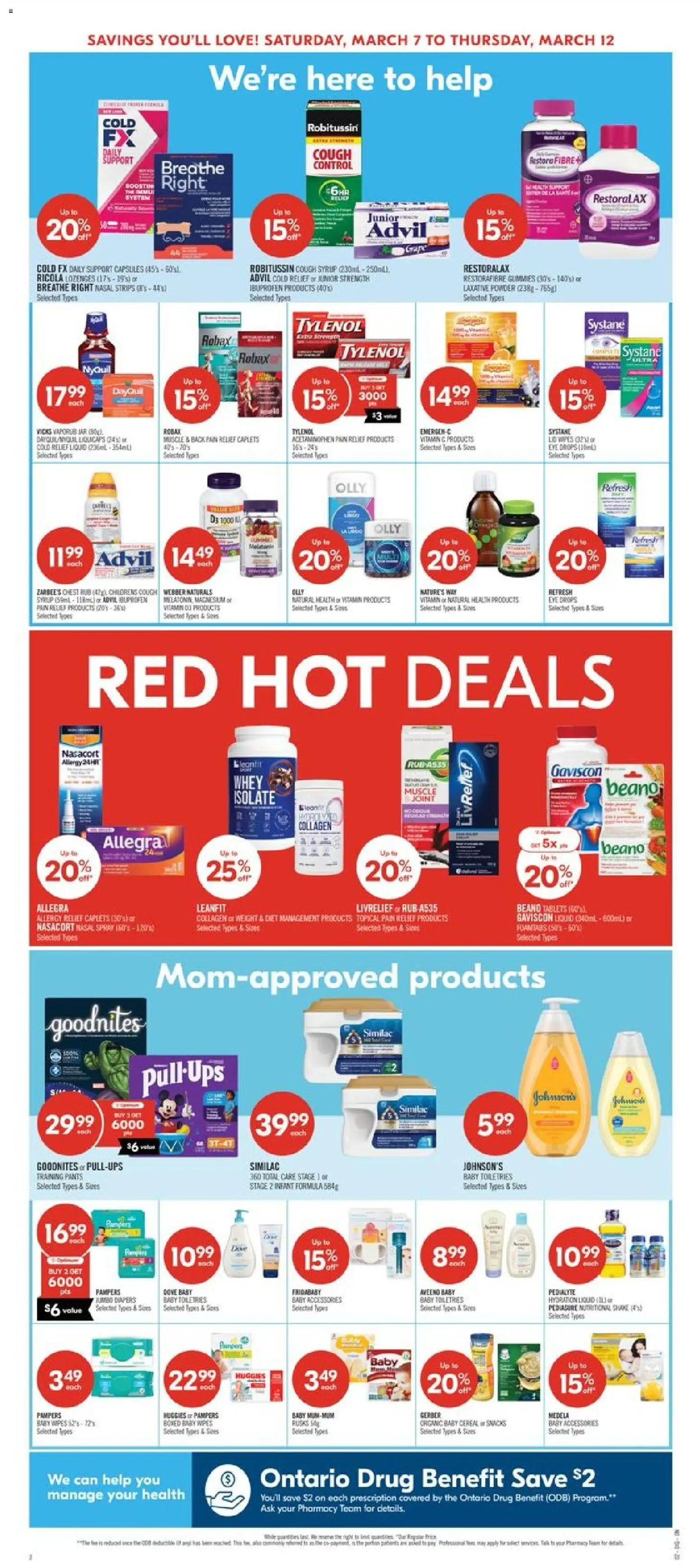 Shoppers flyer valid from 06.03.2026 | Page: 3 | Products: Powder, Pants