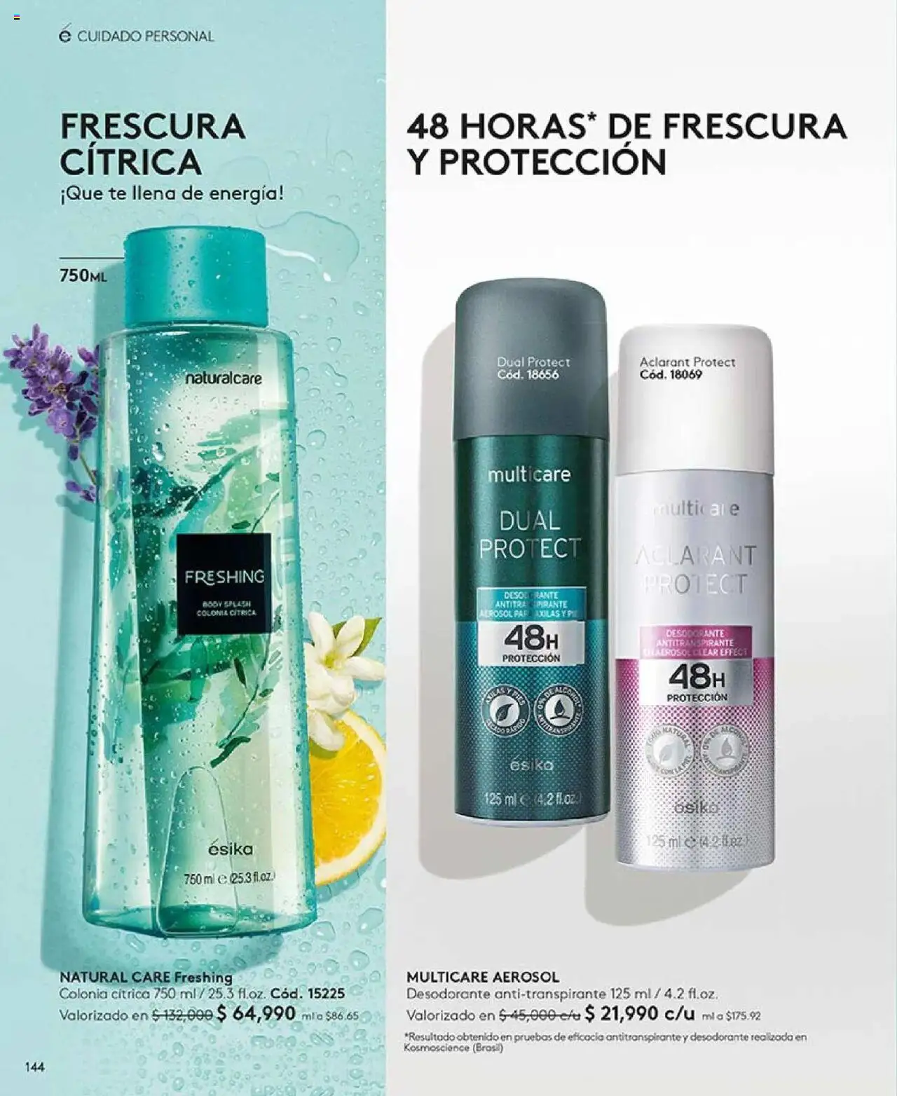 Ésika revista - valida desde el 29.07.2025 | Página: 144 | Productos: Té, Body, Desodorante, Antitranspirante