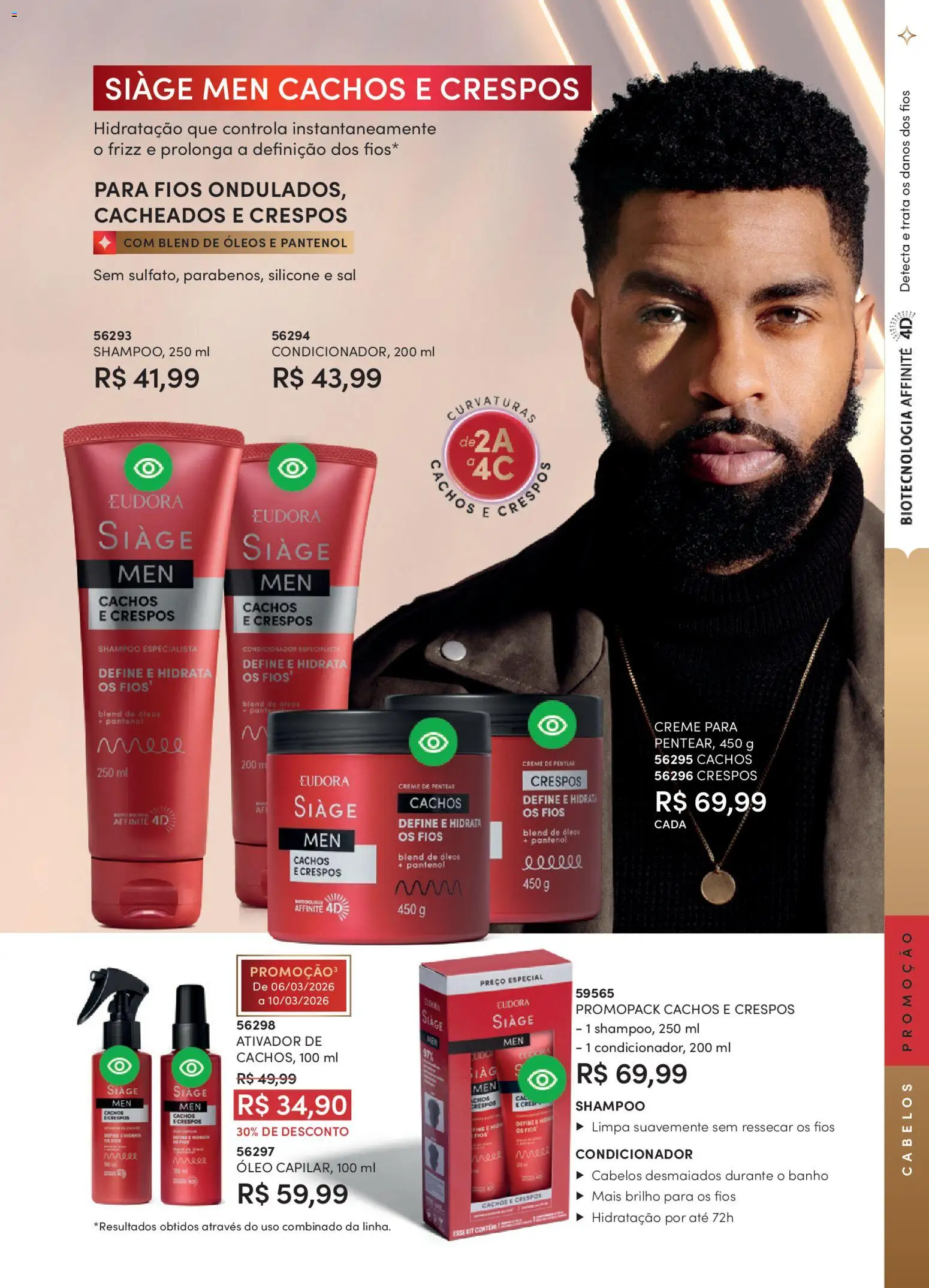 Eudora Folheto - válido de 19.02.2026 | Página: 37 | Produtos: Shampoo, Condicionador, Óleo, Creme