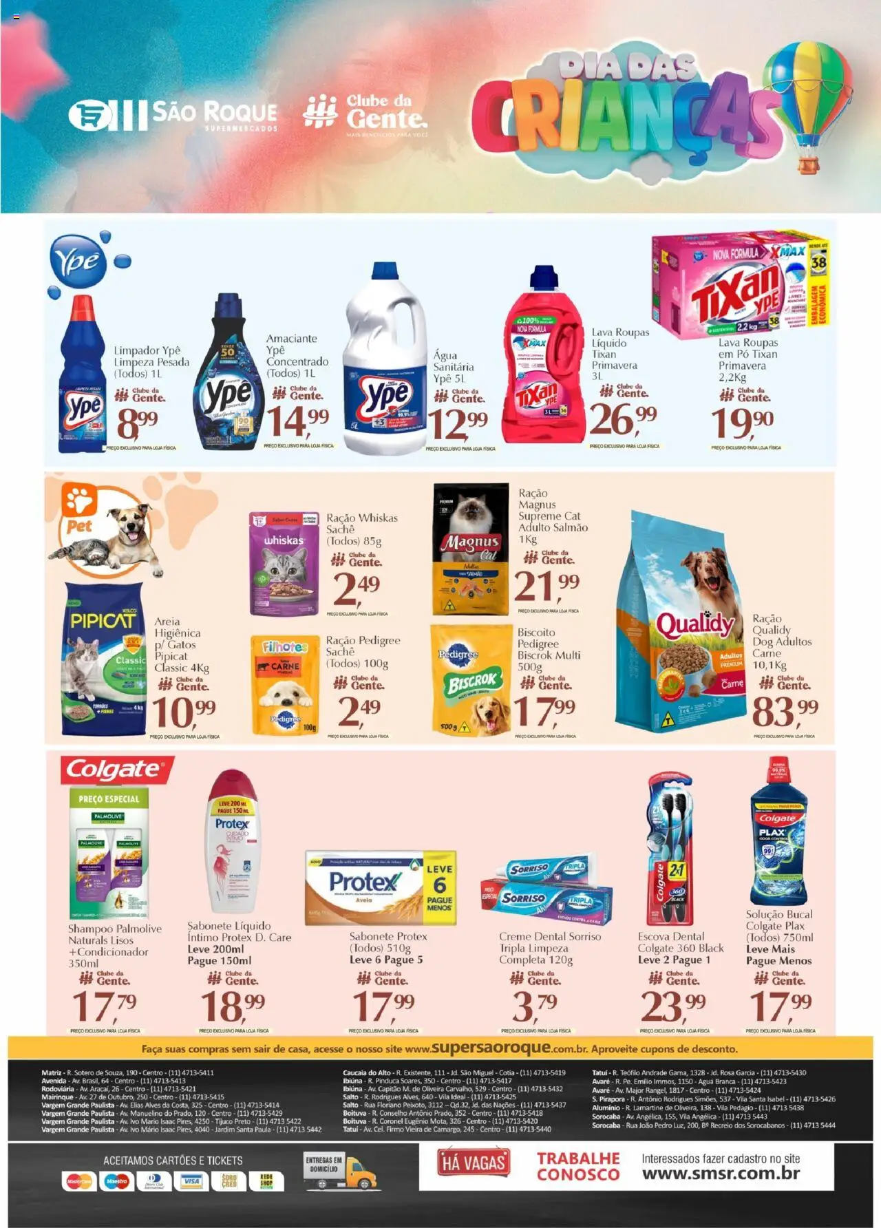 São Roque Supermercados Folheto - válido de 10.10.2025 | Página: 7 | Produtos: Shampoo, Solução bucal, Faca, Creme dental