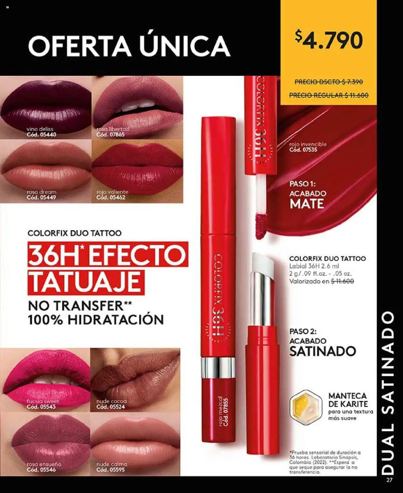 Catálogo Ésika Campaña 16 │ válido desde el 24.09.2025 | Página: 27 | Productos: Mate, Manteca, Vino, Labial