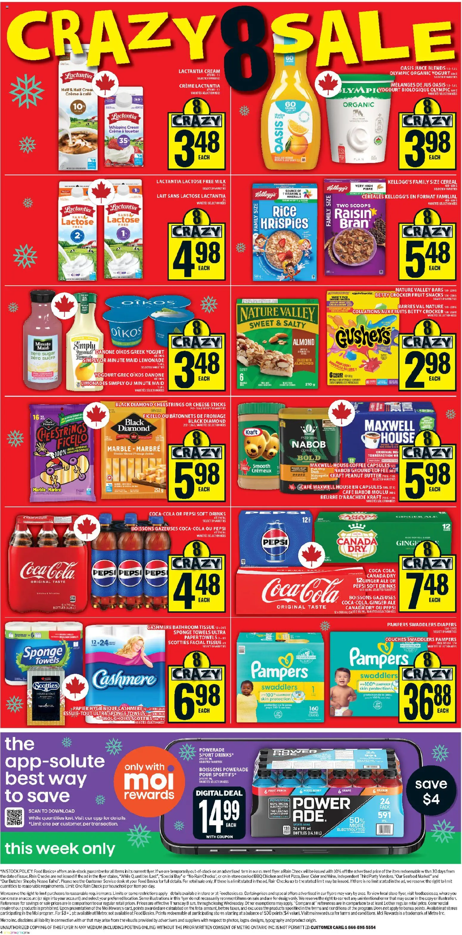Food Basics flyer valid from 20.11.2025 | Page: 4 | Products: Rice, Cream, Coffee, Juice