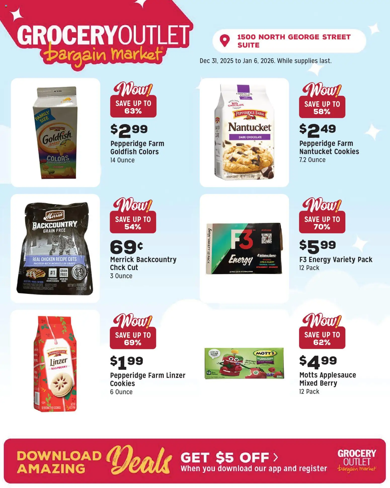 Grocery Outlet Weekly Ad - PA - valid from 31.12.2025 | Page: 8 | Products: Chocolate, Cookies, Sugar, Raspberry
