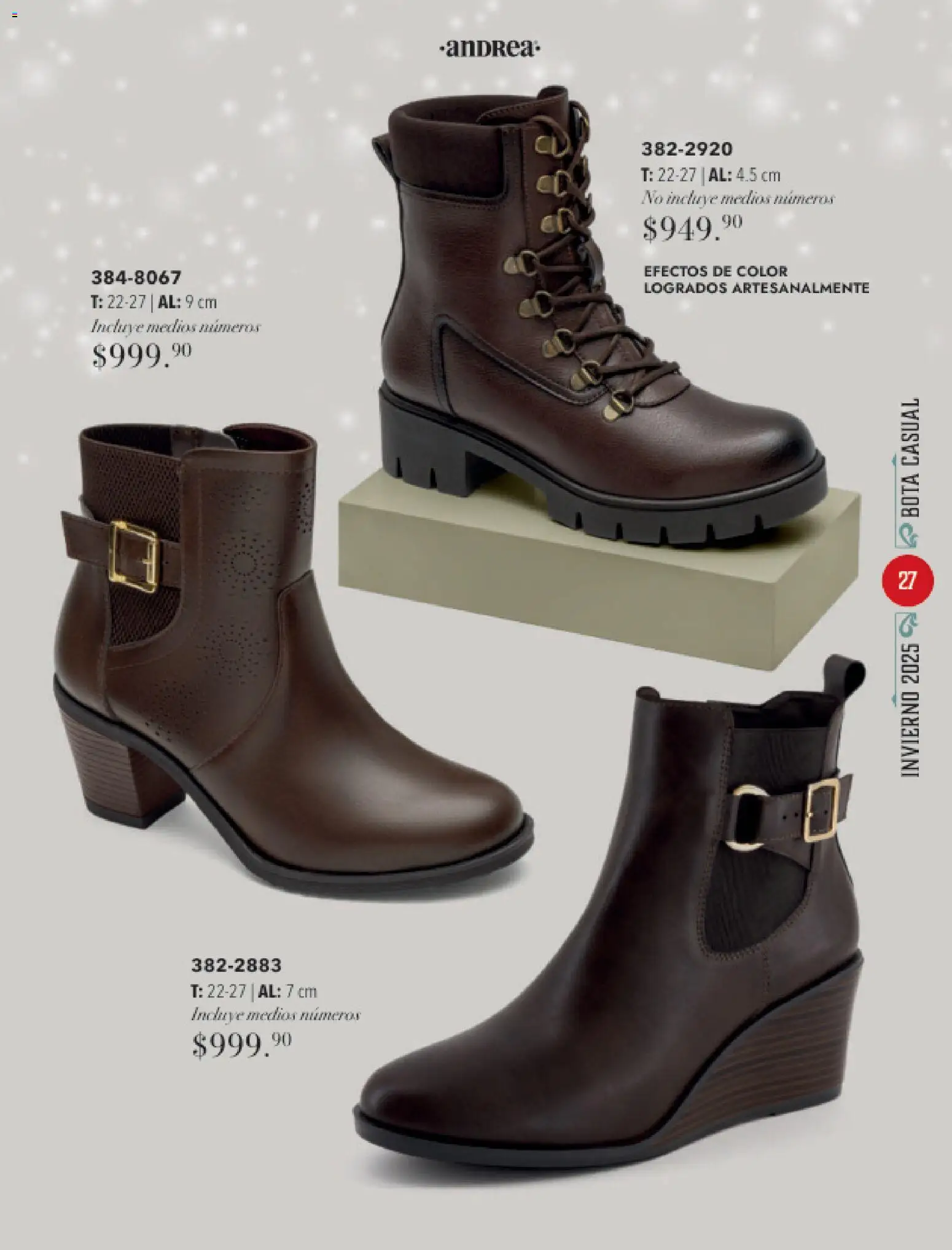 Nuevas ofertas de Andrea válidas en toda la República Mexicana desde el 26.11.2025. ¡Encuentra las mejores ofertas en Andrea catálogo Invierno! | Página: 27