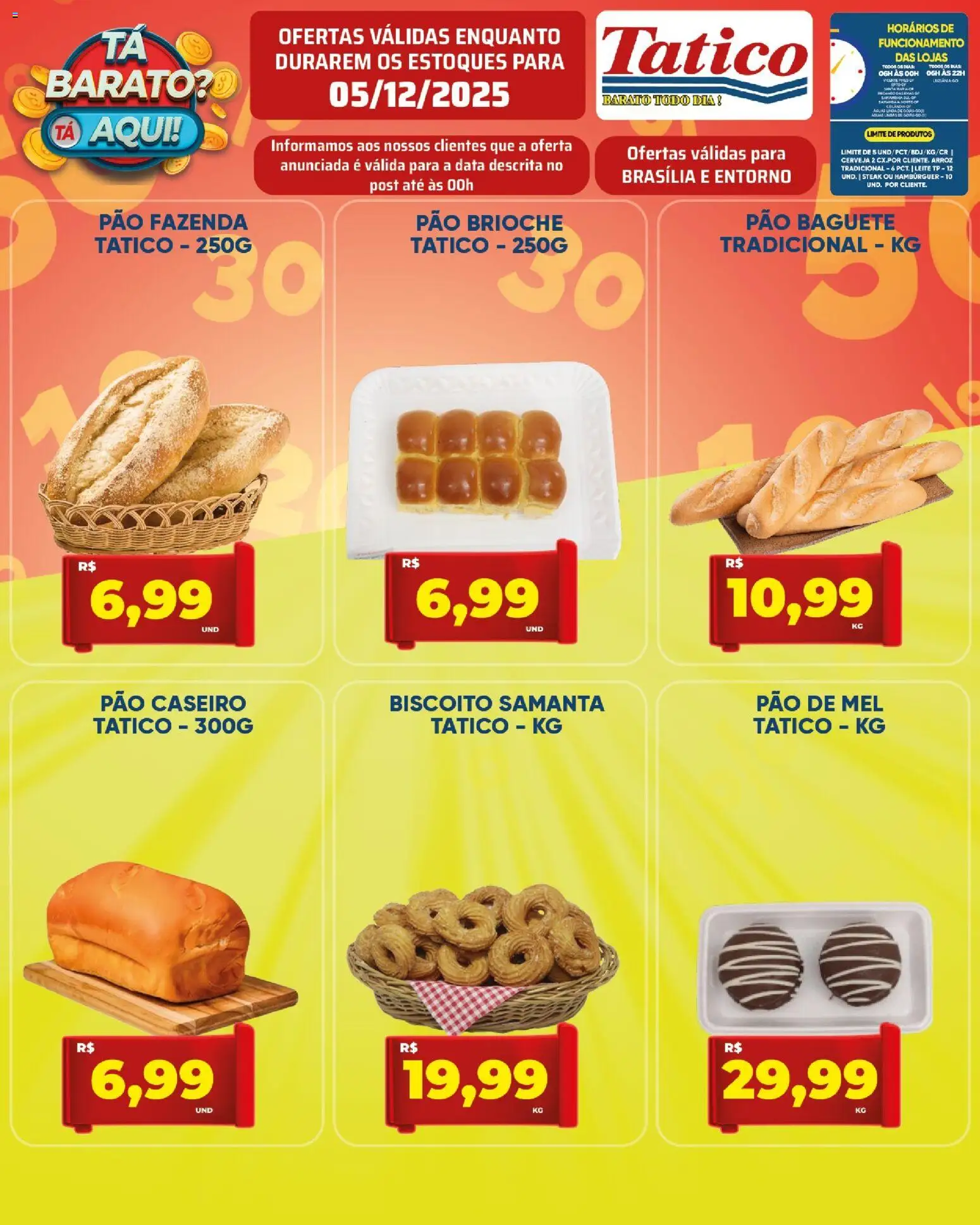 Tatico Folheto - válido de 05.12.2025 | Página: 11 | Produtos: Biscoito, Leite, Arroz, Mel
