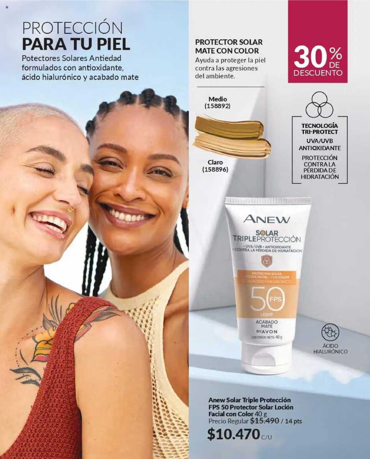 Catálogo Avon Campaña 12 │ válido desde el 22.07.2025 | Página: 92 | Productos: Loción, Mate, Protector solar