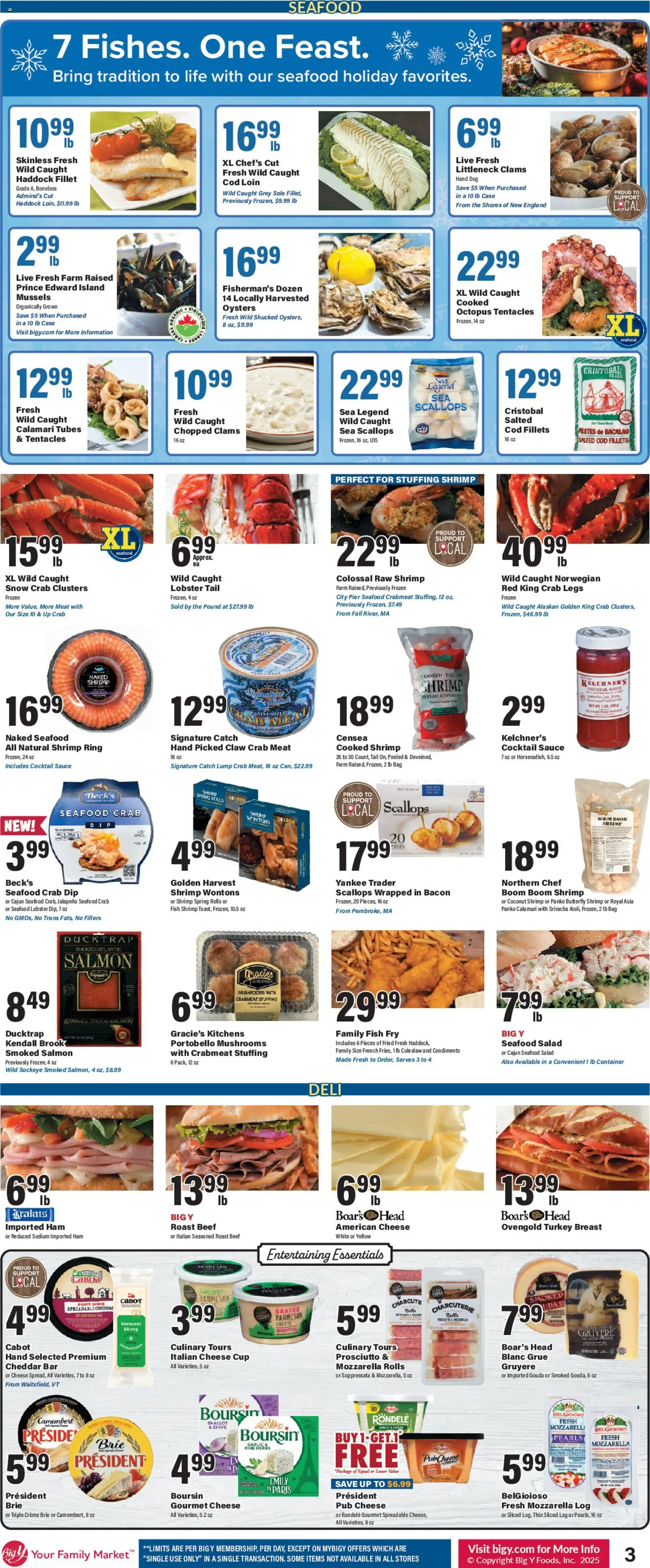 Big Y Weekly Ad - valid from 18.12.2025 | Page: 4 | Products: Ring, Cheese, Wine, Case