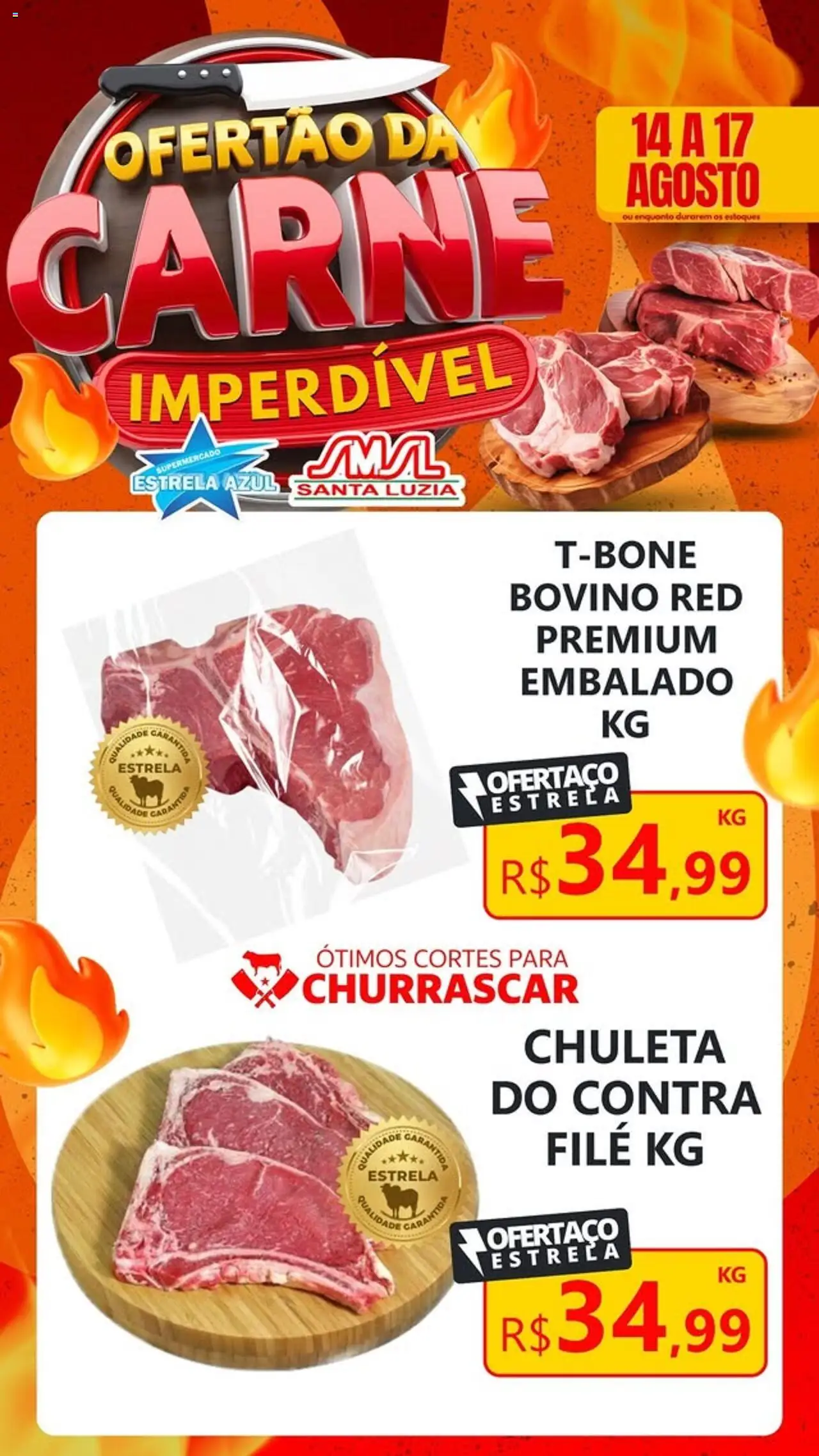 Estrela Azul Folheto - válido de 14.08.2025 | Página: 2 | Produtos: Contra filé, Carne