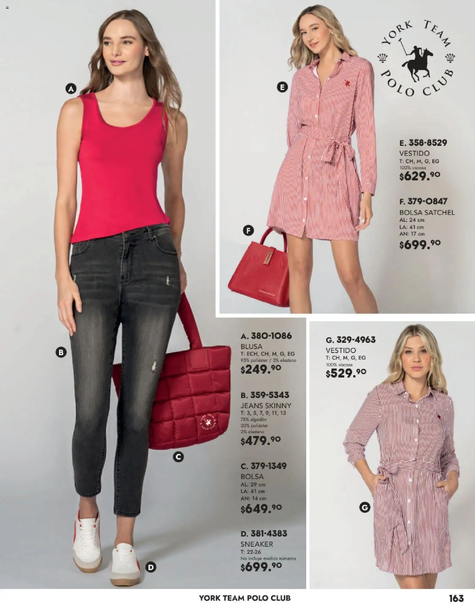 Nuevas ofertas de Andrea válidas en toda la República Mexicana desde el 26.11.2025. ¡Encuentra las mejores ofertas en Andrea catálogo Vestir! | Página: 163 | Productos: Blusa, Bolsa, Algodón, Vestido