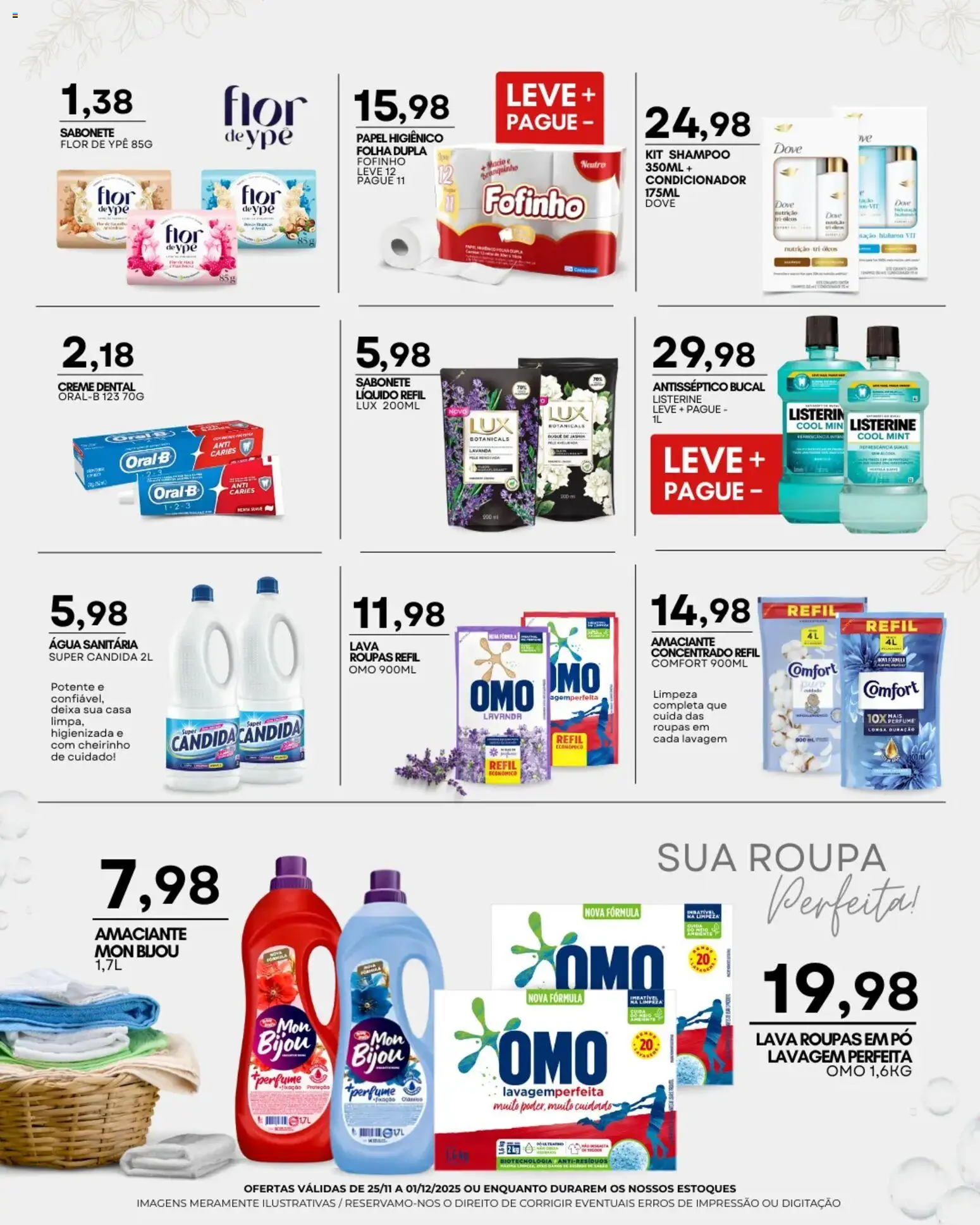 Mercadão Atacadista Folheto - válido de 25.11.2025 | Página: 11 | Produtos: Creme, Sabonete, Papel higiênico, Água sanitária