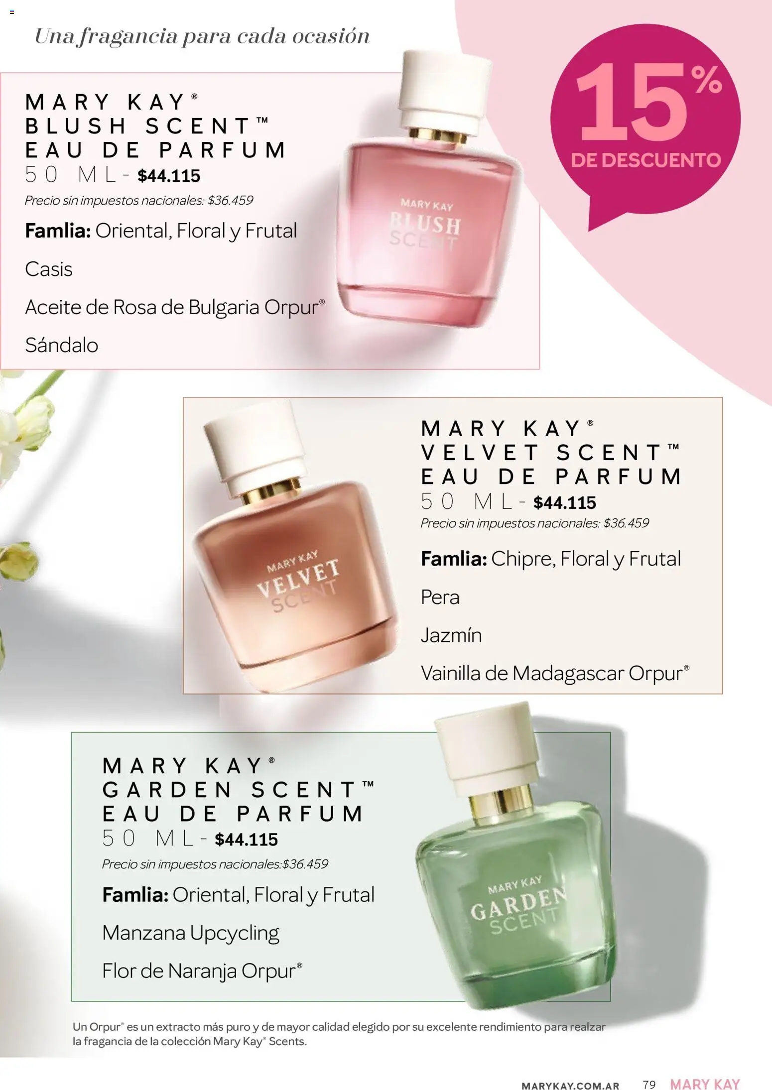 Mary Kay catálogo │ válido desde el 03.12.2025 | Página: 79 | Productos: Pera, Fragancia, Aceite, Manzana