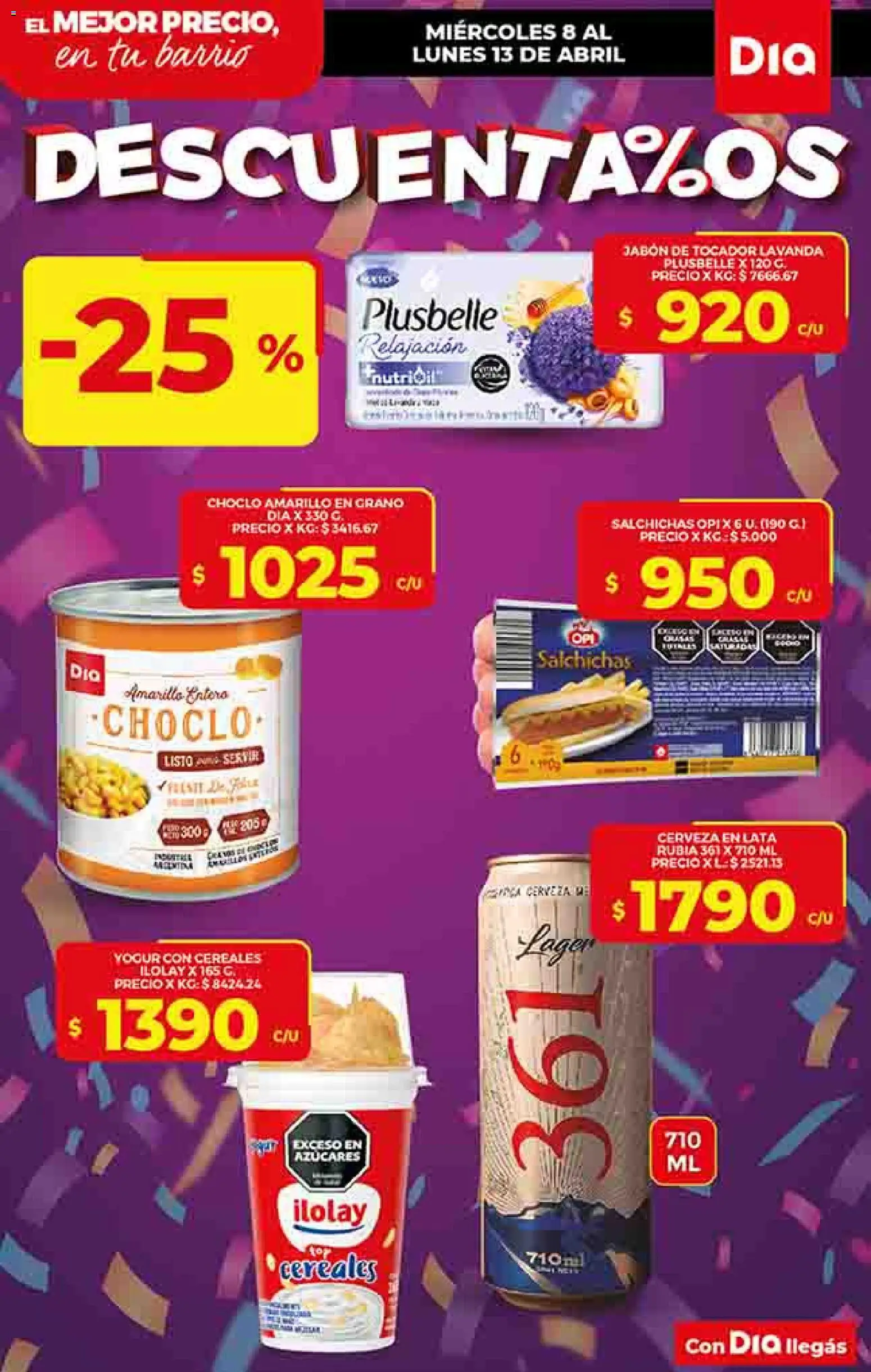 Dia - Ofertas - Salta y Jujuy │ válido desde el 08.04.2026 | Página: 10 | Productos: Choclo, Jabón, Yogur, Cerveza