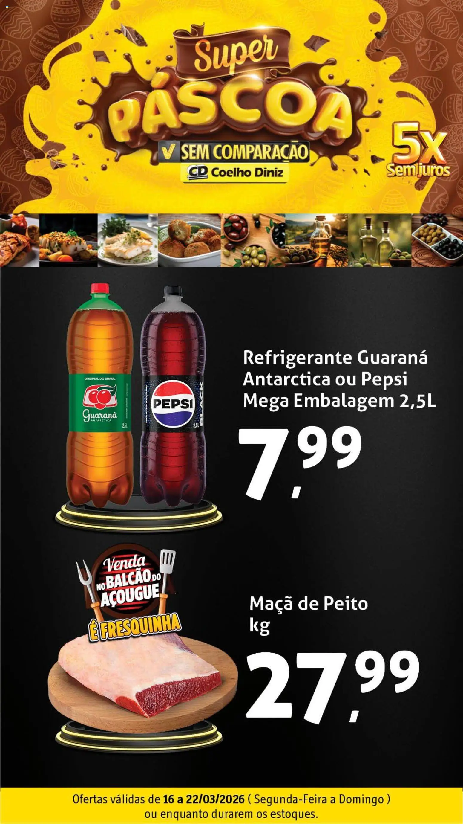 Coelho Diniz Folheto - válido de 16.03.2026 | Página: 1 | Produtos: Guaraná, Refrigerante