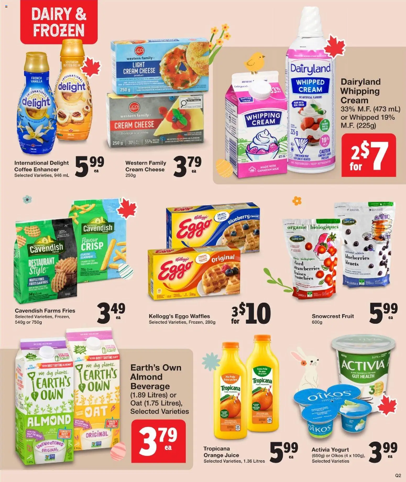 Quality Foods flyer valid from 02.04.2026 | Page: 10 | Products: Strawberries, Yogurt, Coffee, Juice