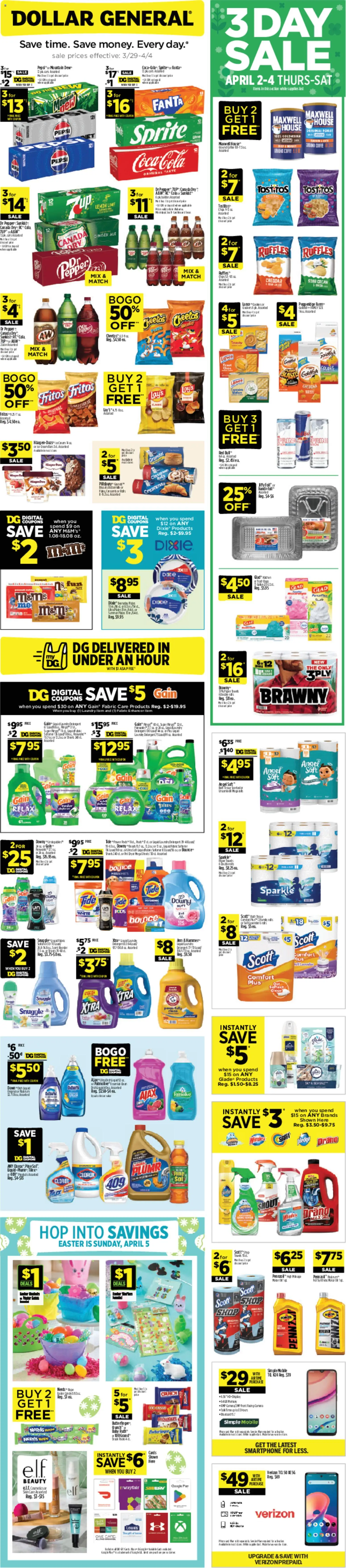 Dollar General Weekly Ad - valid from 29.03.2026 | Page: 1
