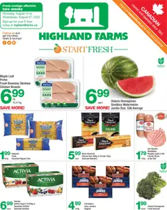 Preview of Highland Farms weekly flyer / circulaire from shop Highland Farms valid from 14.08.2025