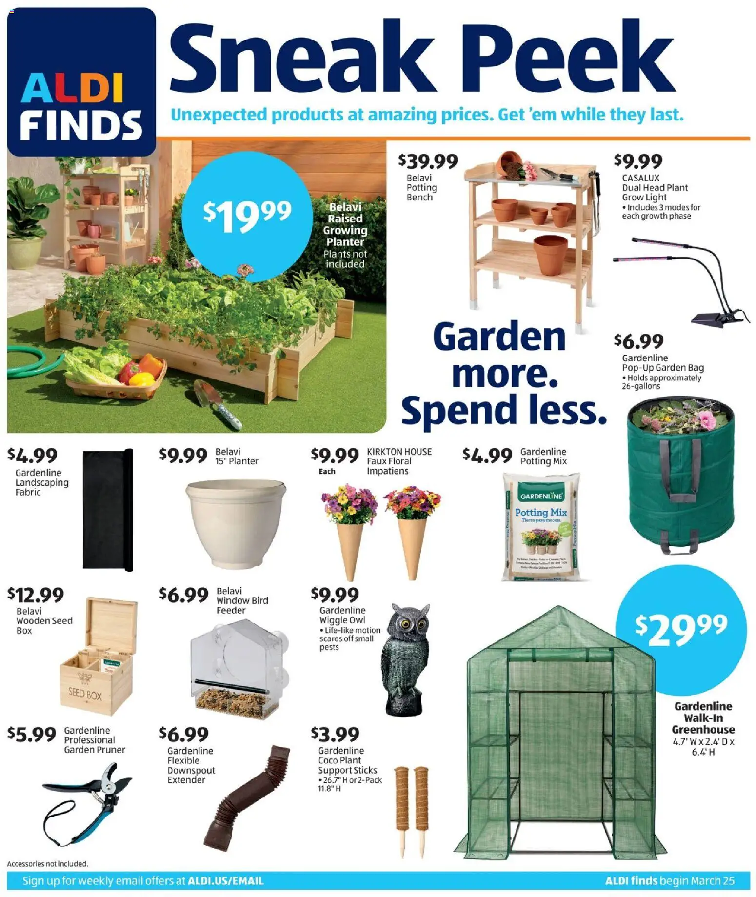Aldi In Store Ad - valid from 25.03.2026 | Page: 1 | Products: Pruner, Box, Bag