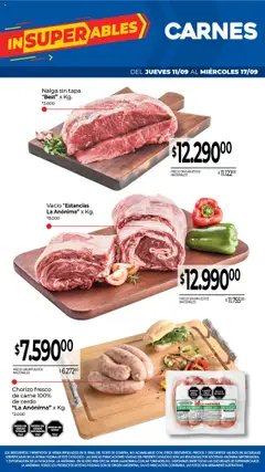 La Anonima catálogo │ válido desde el 11.09.2025 | Página: 2 | Productos: Chorizo, Cerdo