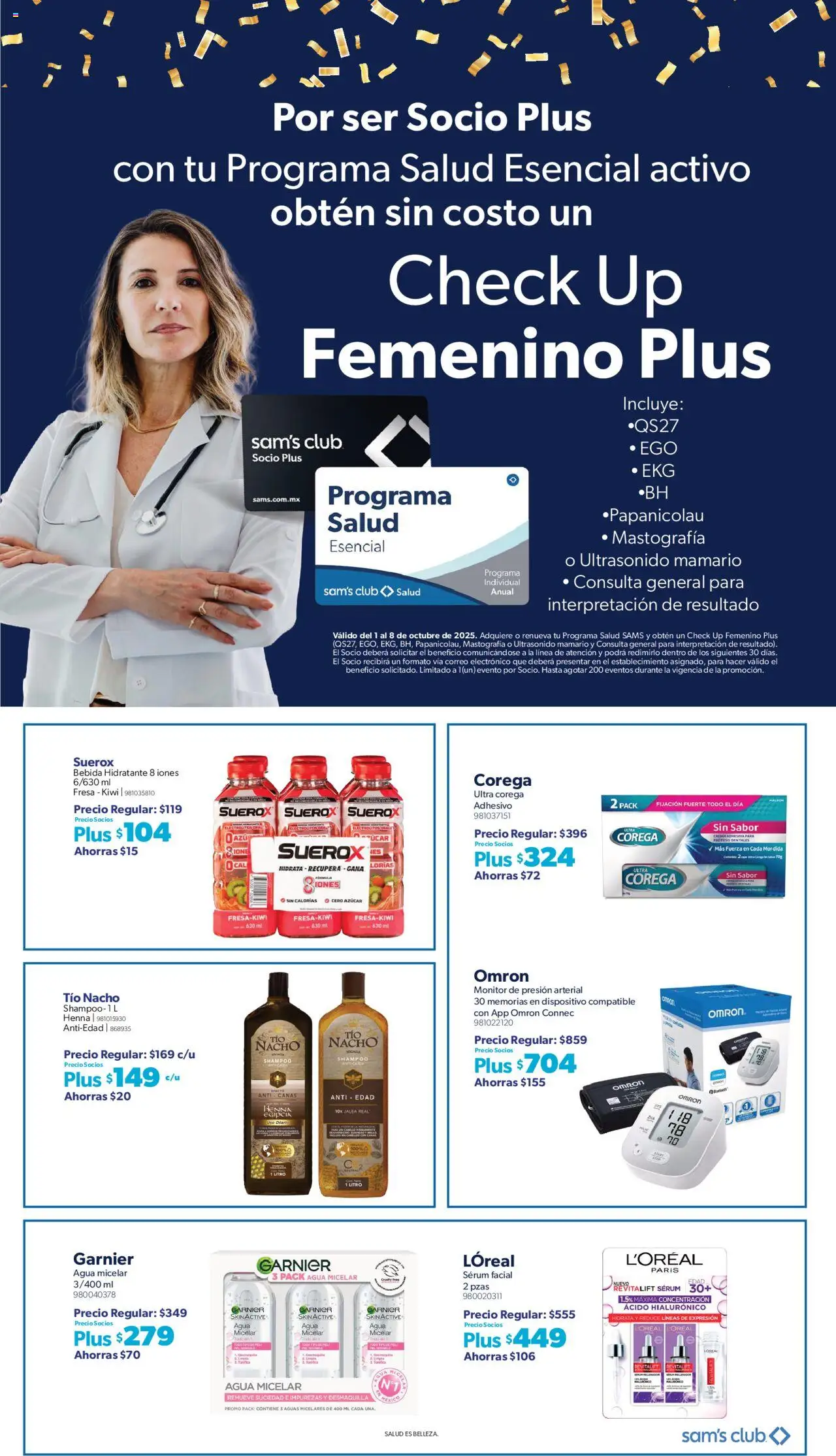 Nuevas ofertas de Sam's Club válidas en toda la República Mexicana desde el 01.10.2025. ¡Encuentra las mejores ofertas en Sam's Club - Catálogo Plus Fest Nacional! | Página: 13 | Productos: Fresa, Azúcar, Crema, Monitor