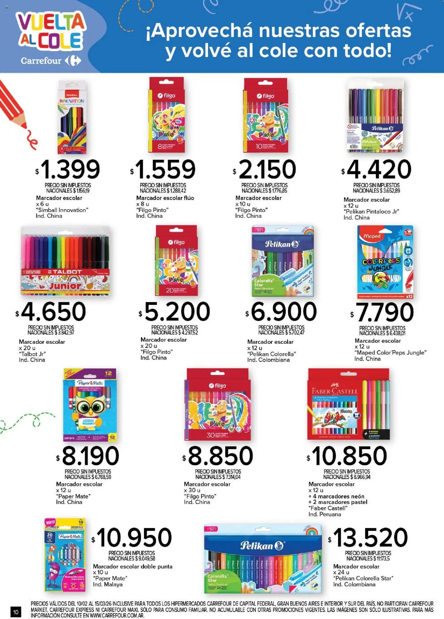 Carrefour - Vuelta al Cole  │ válido desde el 10.02.2026 | Página: 10 | Productos: Mate