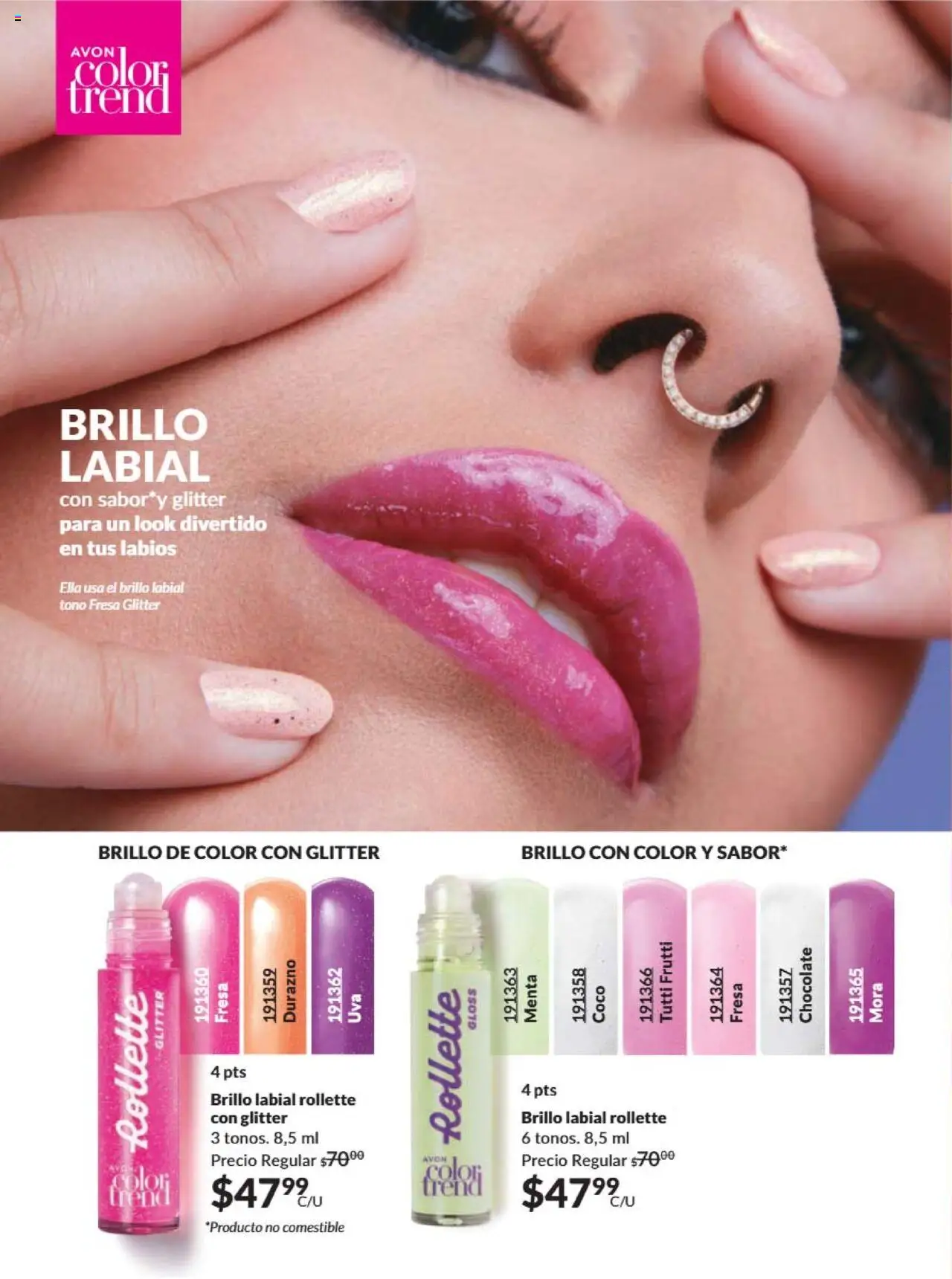 Nuevas ofertas de AVON válidas en toda la República Mexicana desde el 09.10.2025. ¡Encuentra las mejores ofertas en AVON - Campaña 16 2025! | Página: 58 | Productos: Fresa, Durazno, Brillo, Glitter