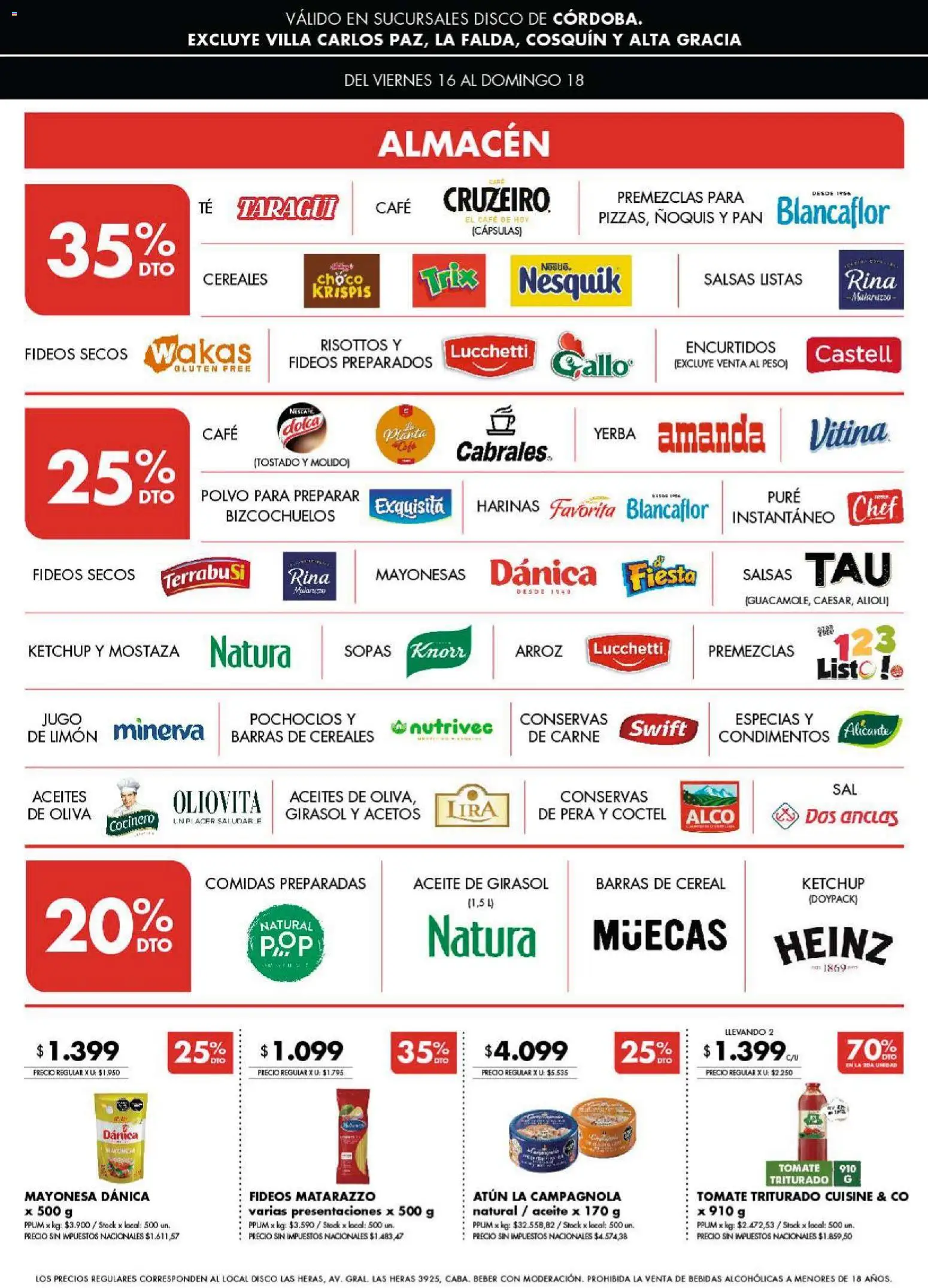 Disco - Ofertas | Córdoba │ válido desde el 15.01.2026 | Página: 3 | Productos: Limón, Ñoquis, Arroz, Fideos