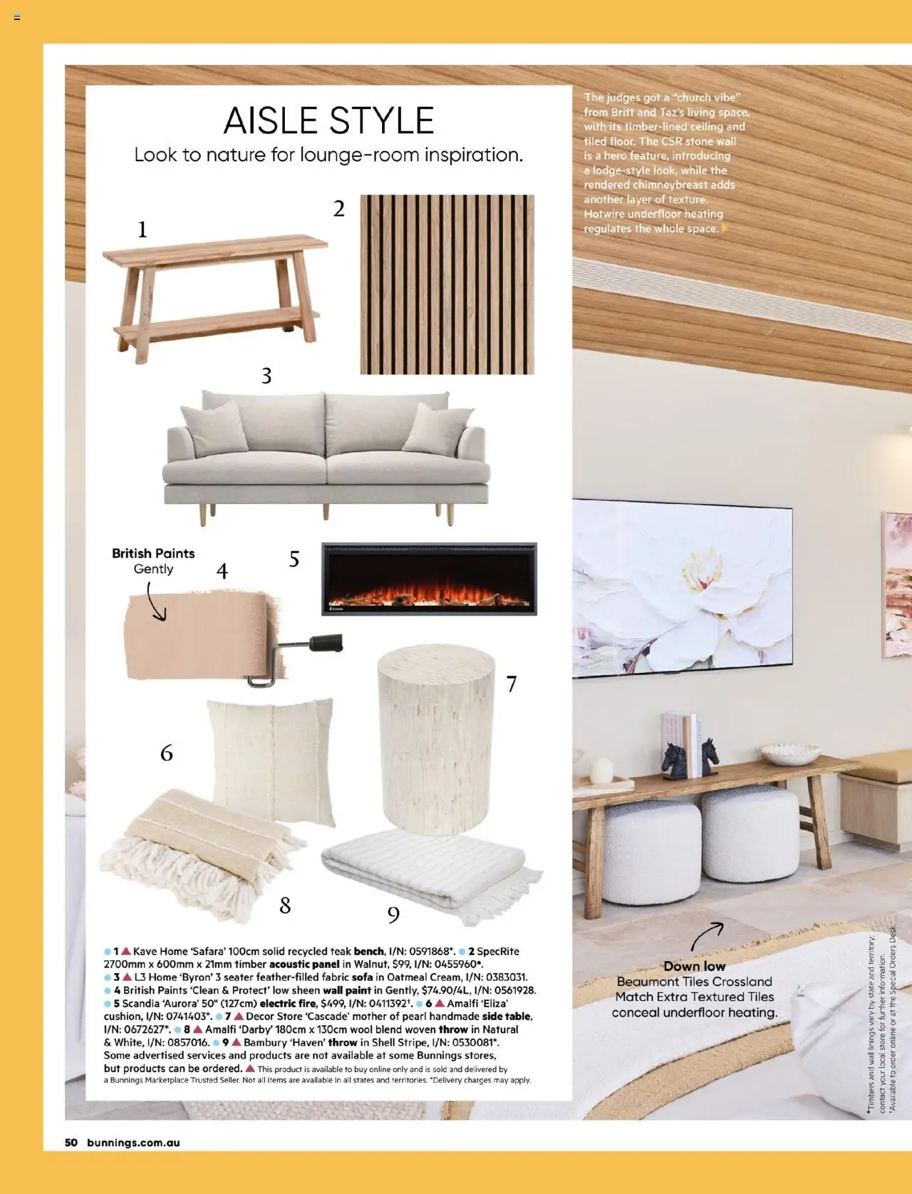 Bunnings Warehouse catalogue - valid from 01.10.2025 | Page: 50 | Products: Sofa, Desk, Decor, Handmade