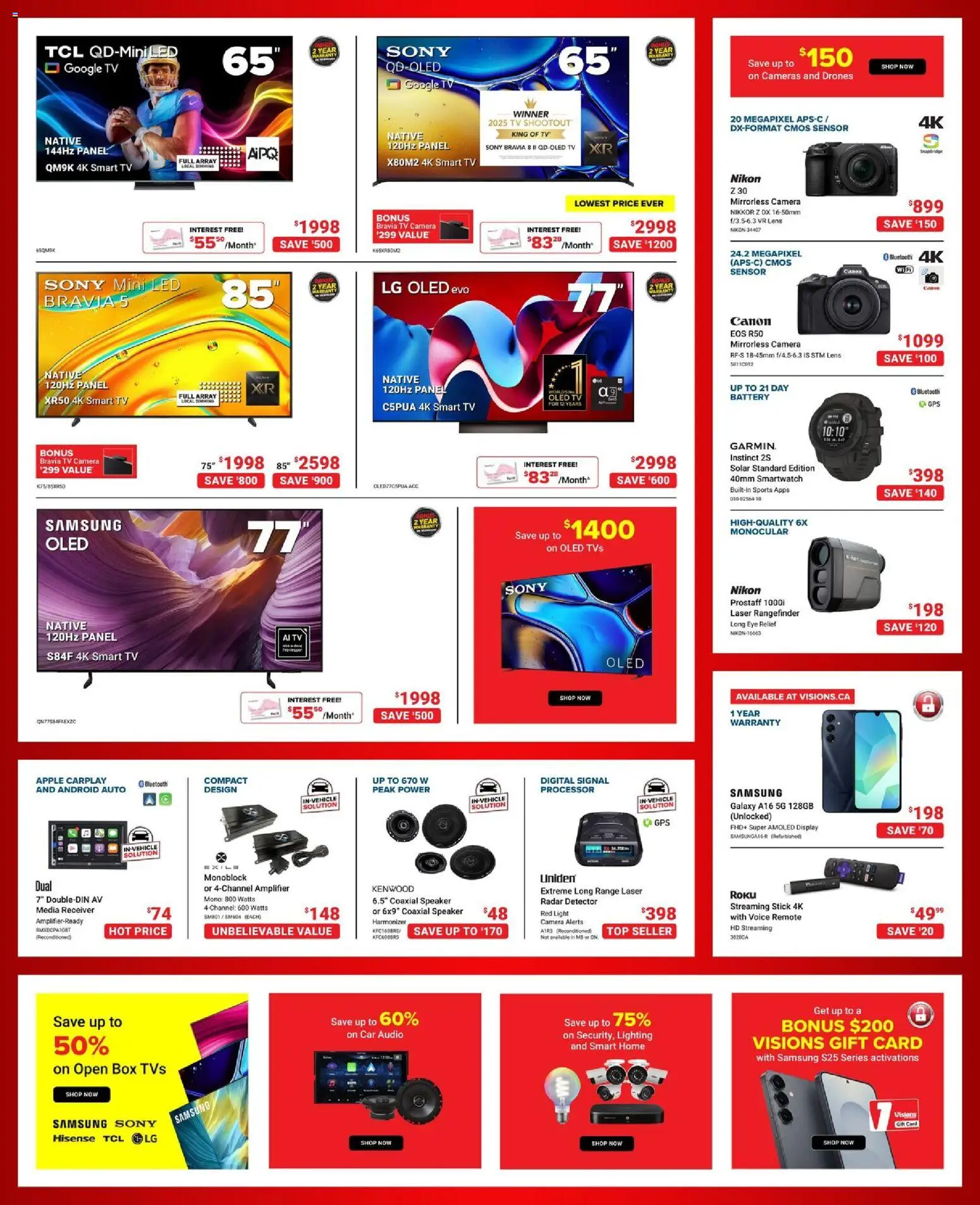 Visions flyer valid from 27.02.2026 | Page: 4 | Products: Tv, Audio, Box, Battery