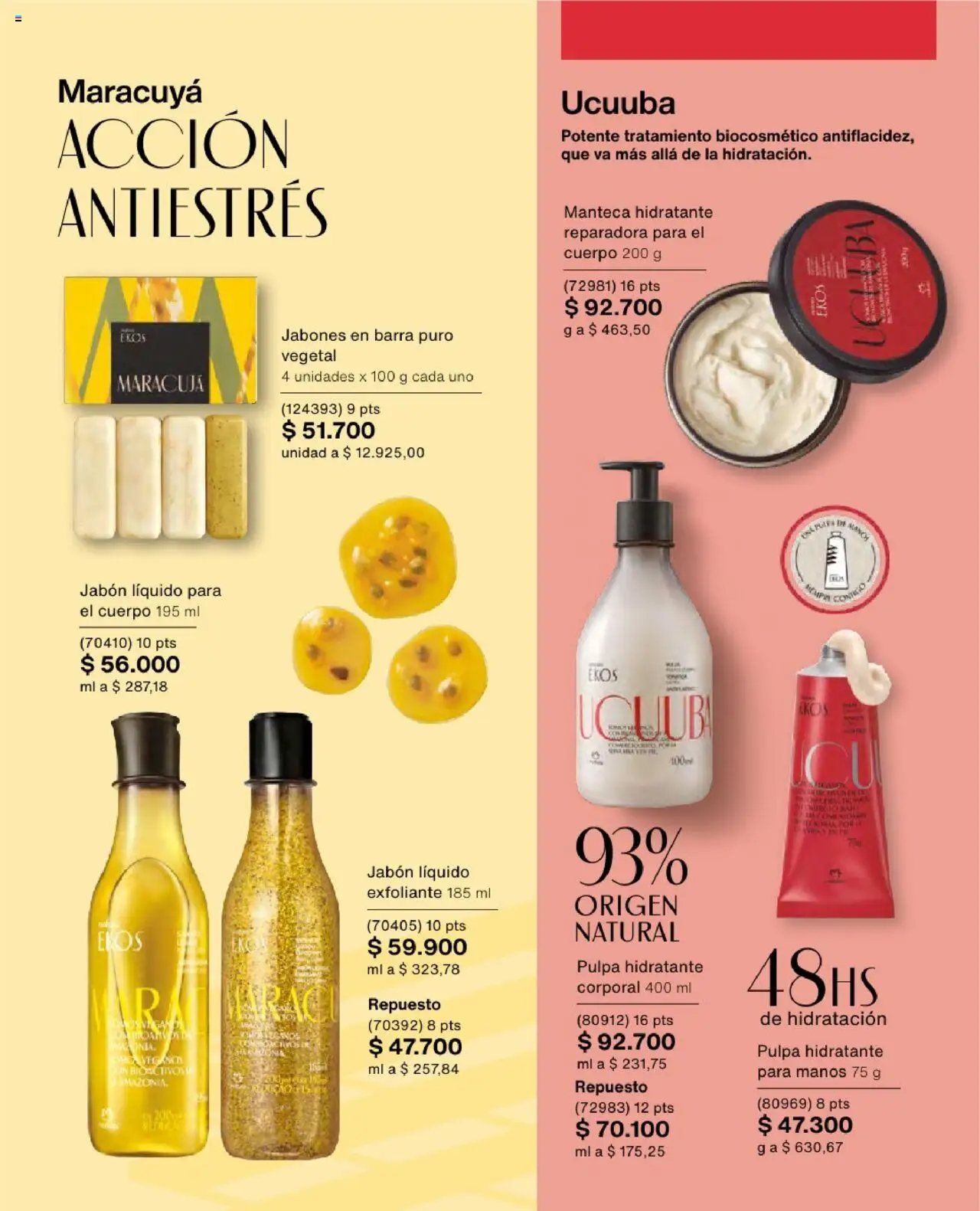 Natura revista - valida desde el 23.07.2025 | Página: 125 | Productos: Jabón líquido, Maracuyá, Jabón, Manteca