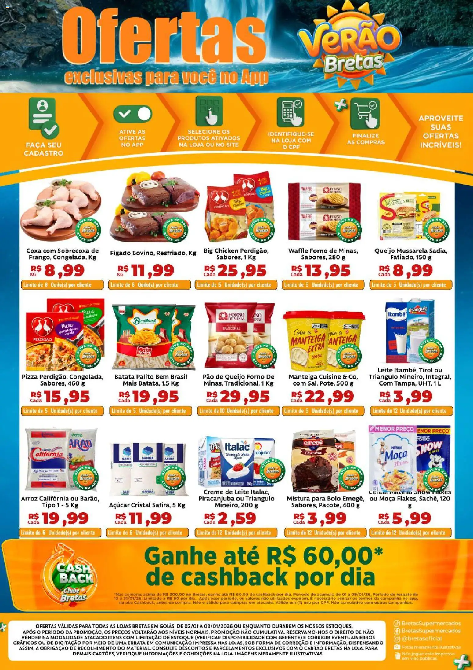 Bretas Folheto - válido de 02.01.2026 | Página: 1 | Produtos: Forno, Leite, Queijo, Bolo