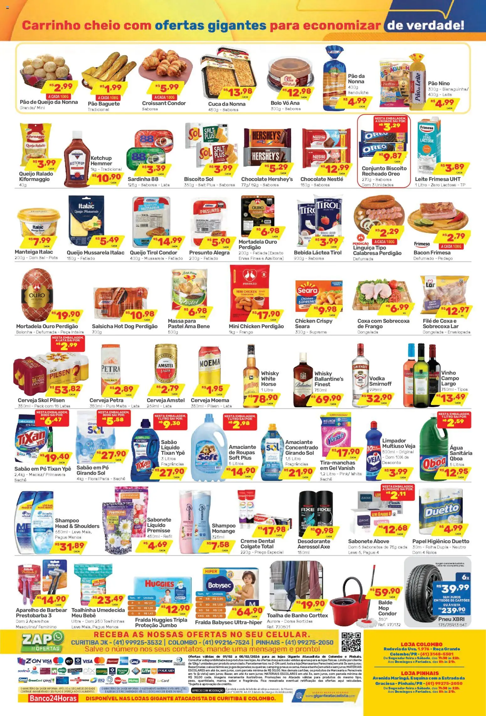 Gigante Atacadista Folheto - válido de 01.02.2026 | Página: 2 | Produtos: Cará, Pó, Sabão em pó, Papel higiênico