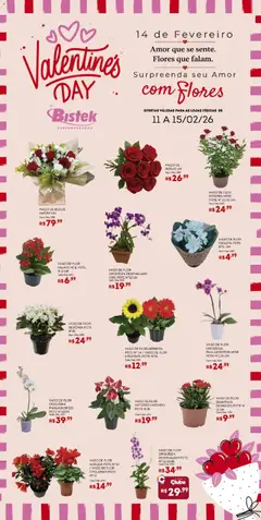 Bistek Supermercados - Ofertas Valentine's Day - Pré-Visualização do folheto da loja Bistek Supermercados, válido de 11.02.2026