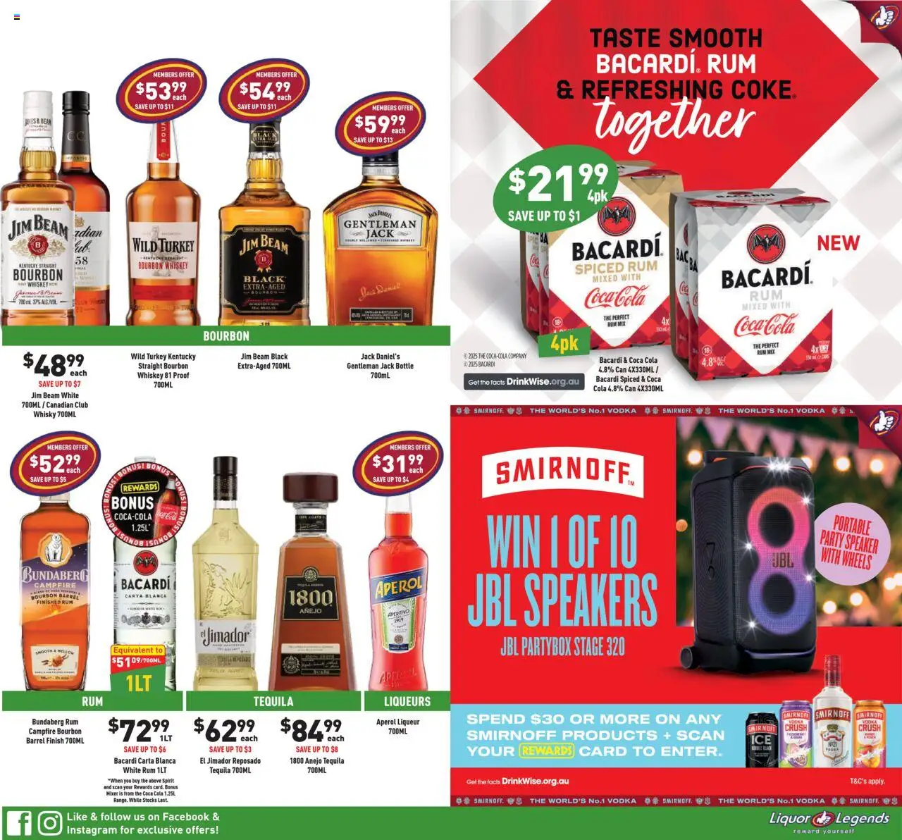 Liquor Legends catalogue - valid from 24.09.2025 | Page: 5 | Products: Vodka, Rum, Speaker, Mixer