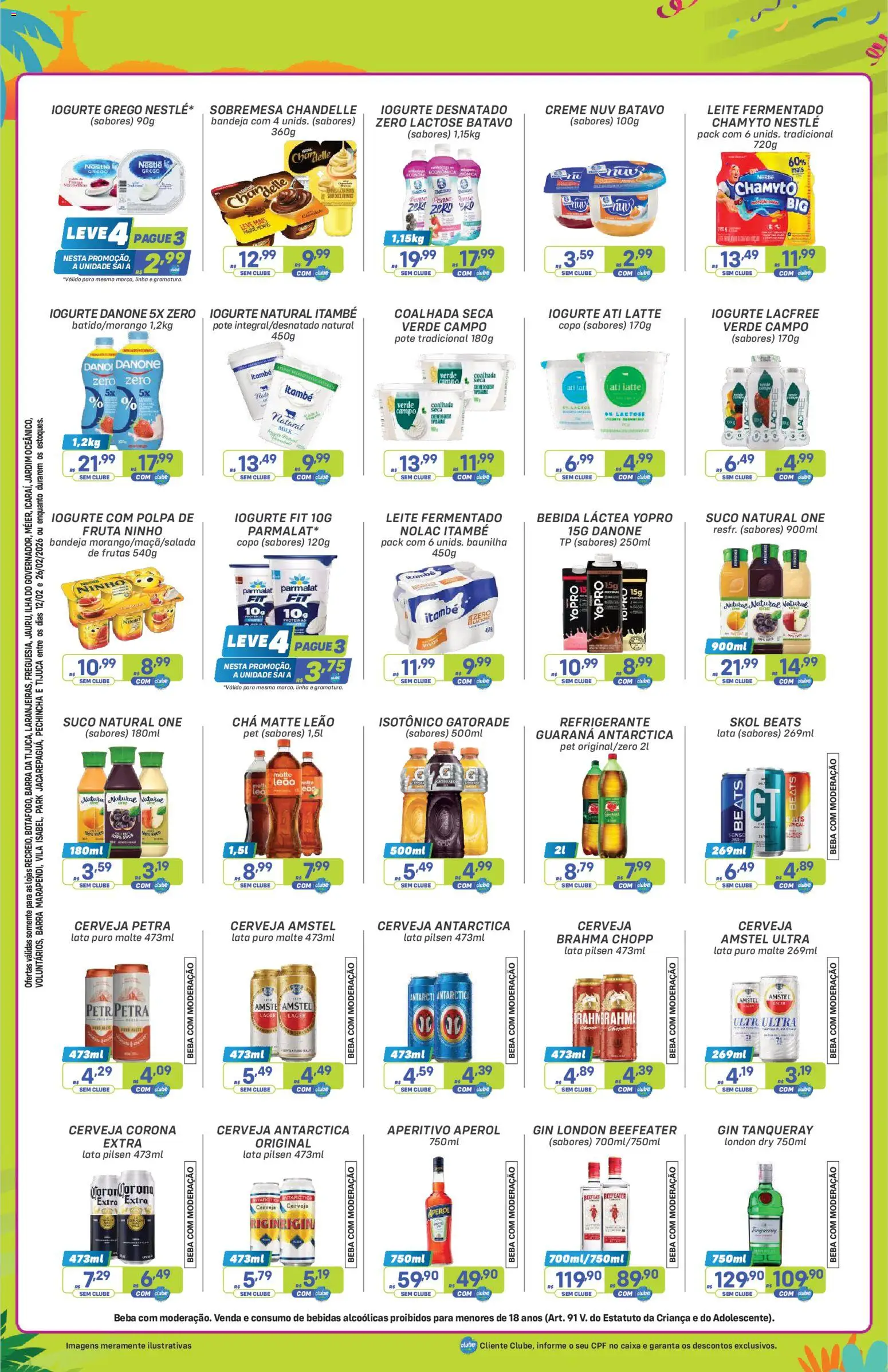 Prezunic Folheto - válido de 12.02.2026 | Página: 6 | Produtos: Caixa, Suco, Cerveja, Refrigerante