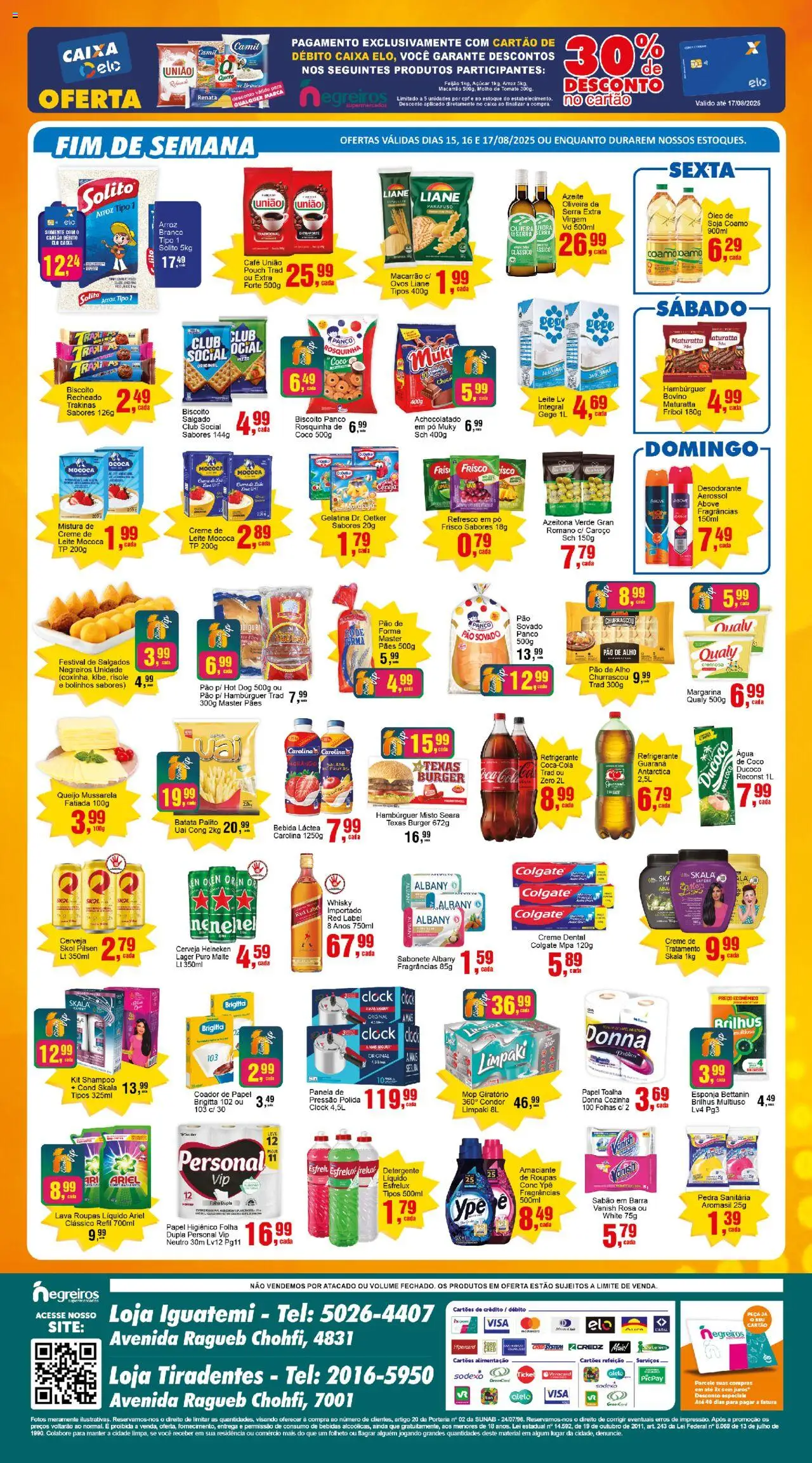 Negreiros Folheto - válido de 15.08.2025 | Página: 2 | Produtos: Biscoito, Pao de alho, Cerveja, Gelatina