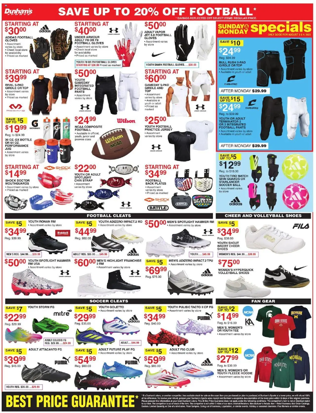 Dunham's Sports Weekly - PA - valid from 02.08.2025 | Page: 4 | Products: Hammer, Hoodie, Pants, Gloves