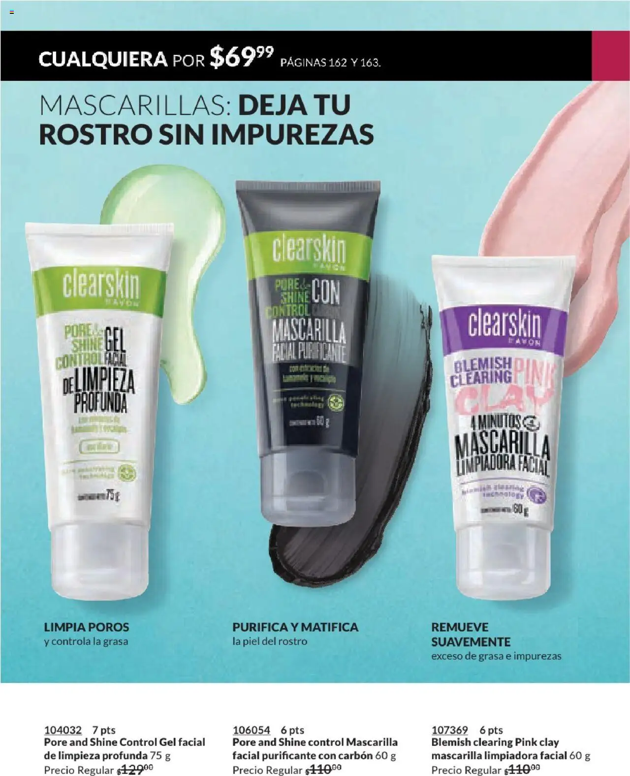 Nuevas ofertas de AVON válidas en toda la República Mexicana desde el 17.03.2025. ¡Encuentra las mejores ofertas en AVON campaña 7 2025! | Página: 163 | Productos: Mascarilla
